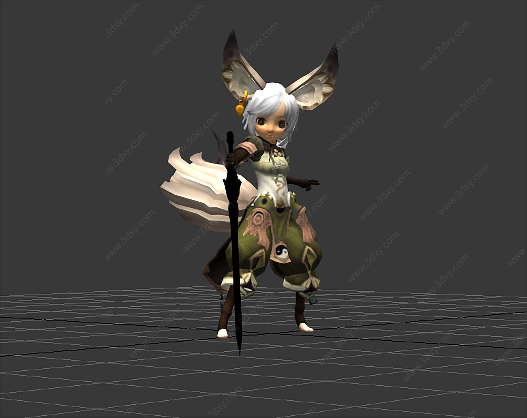 剑灵人物3D模型