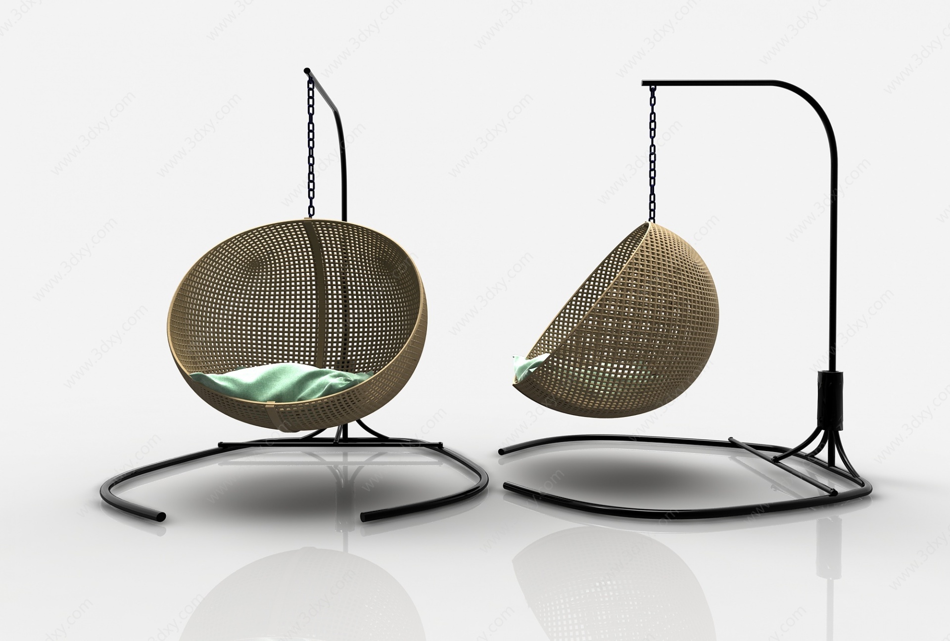 现代风格吊椅3D模型