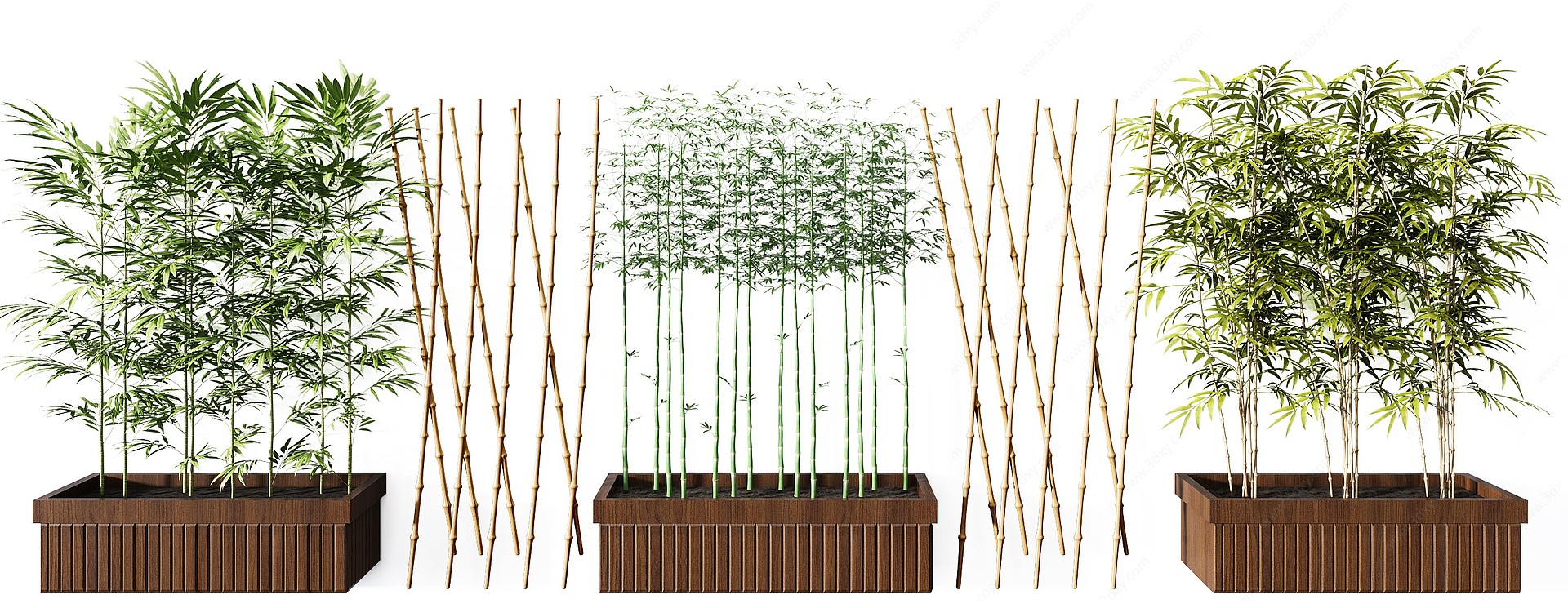 新中式竹子组合3D模型