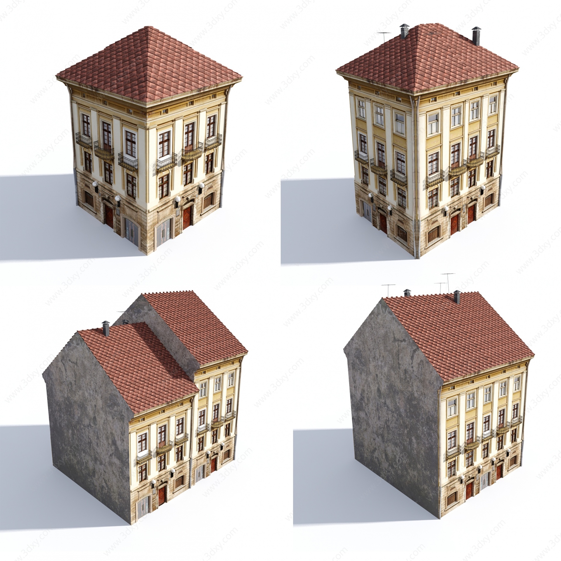 欧式建筑3D模型