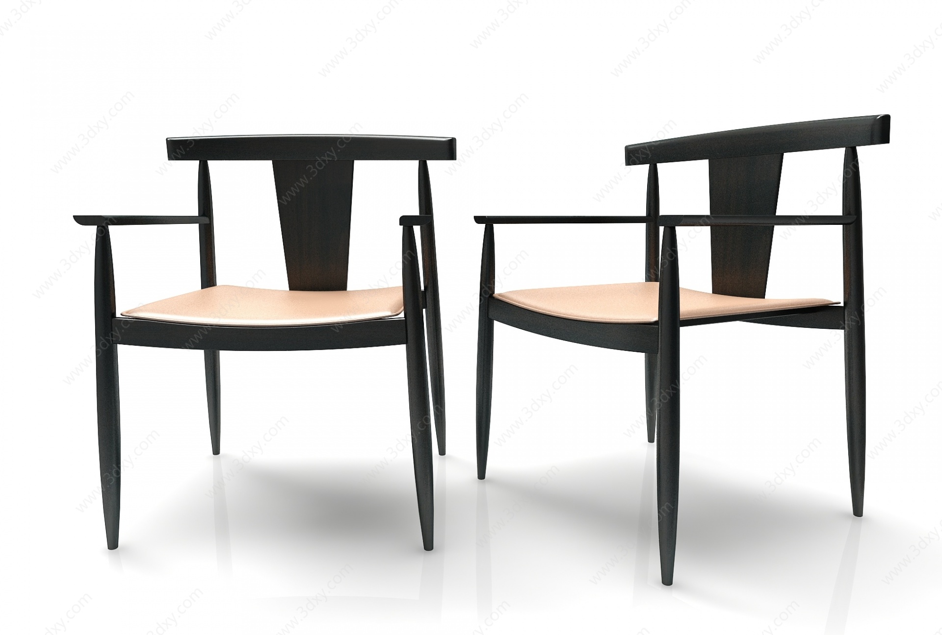 现代风格中式椅子3D模型