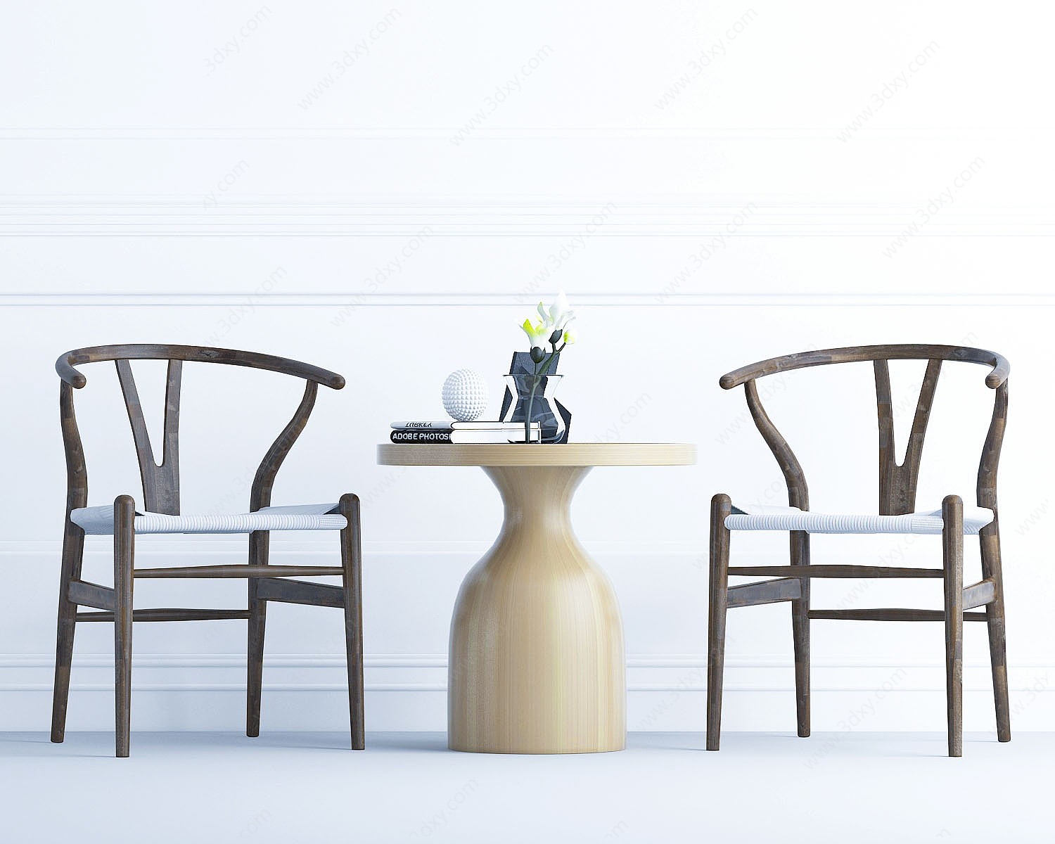 北欧椅子茶几3D模型
