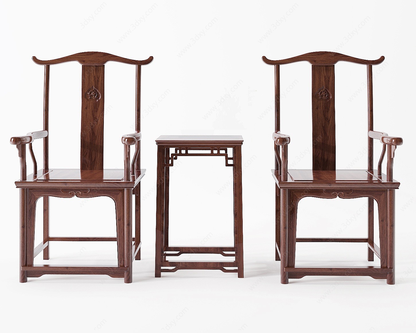中式古典红木椅3D模型