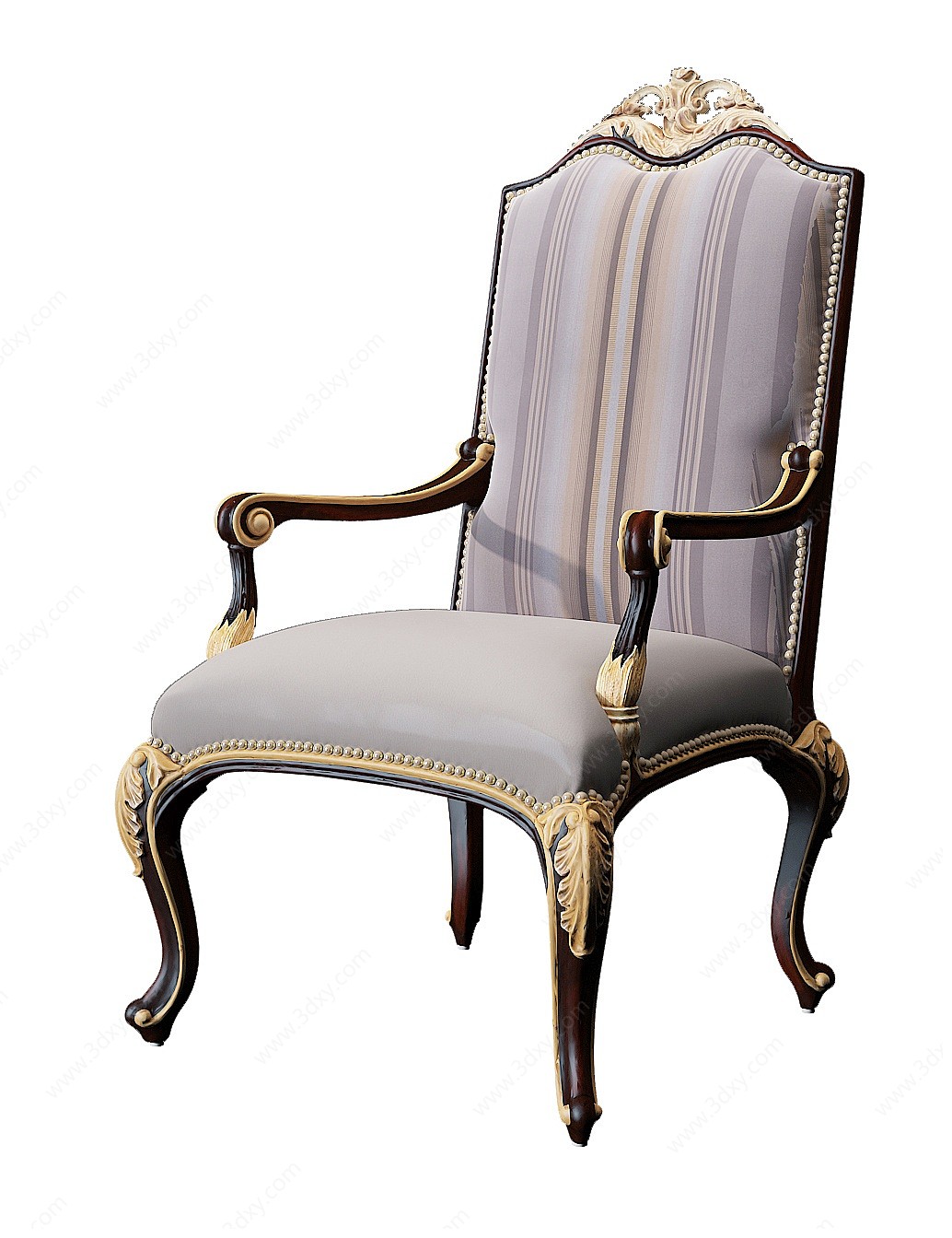 法式轻奢单椅3D模型