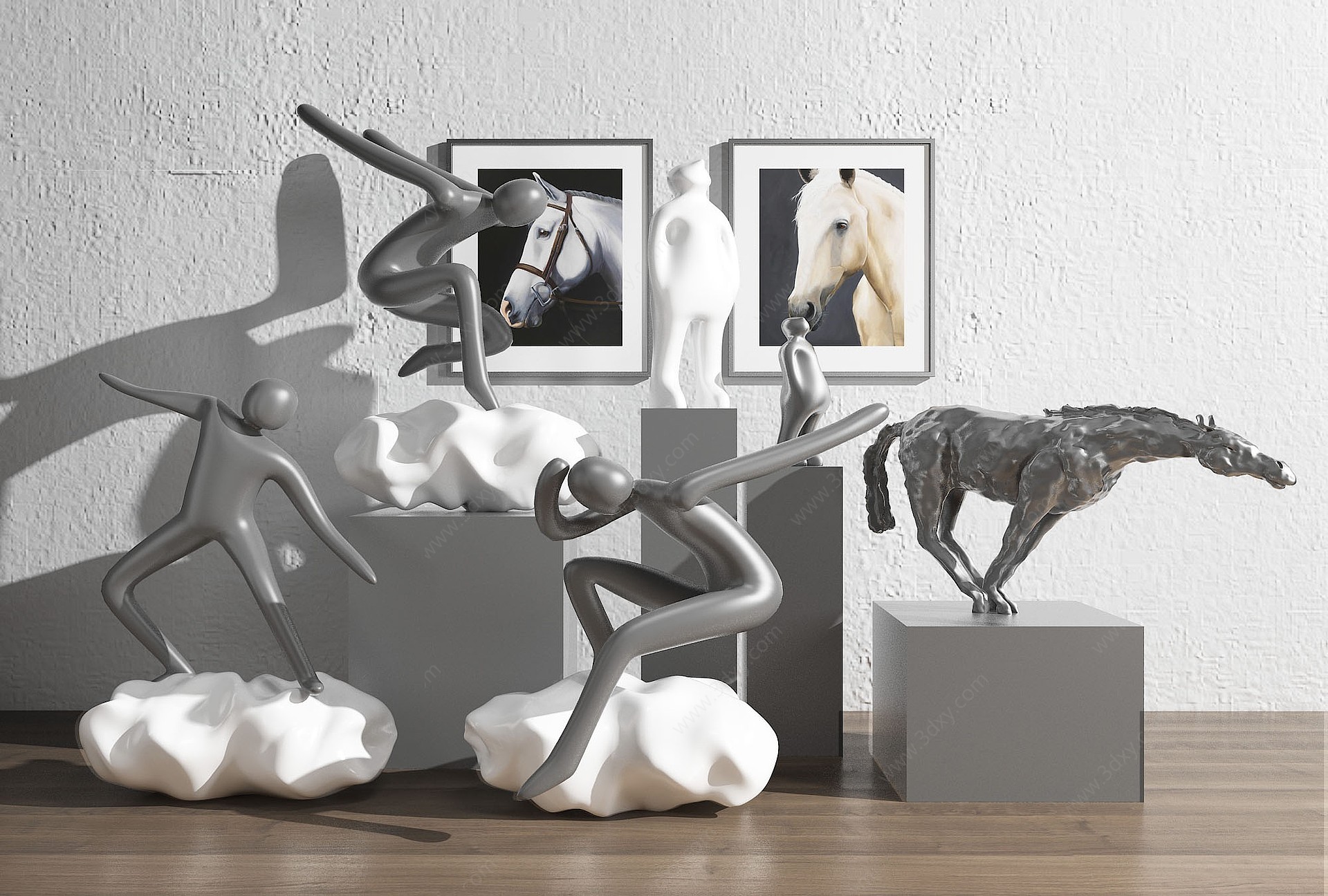 现代雕塑3D模型
