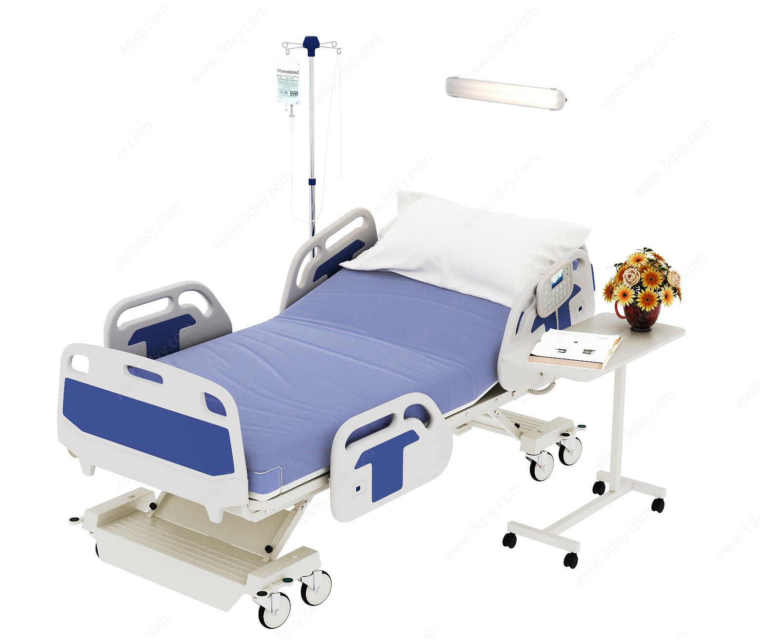 现代医院病床设备3D模型