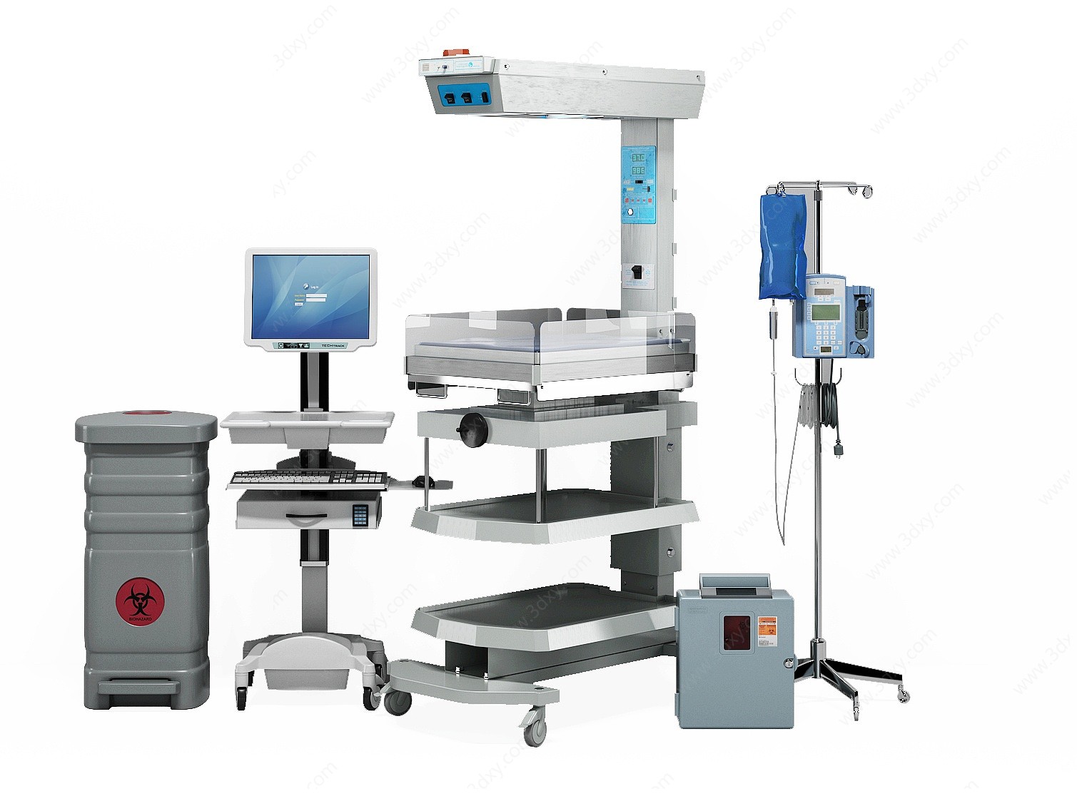 现代医用器材诊疗器械3D模型