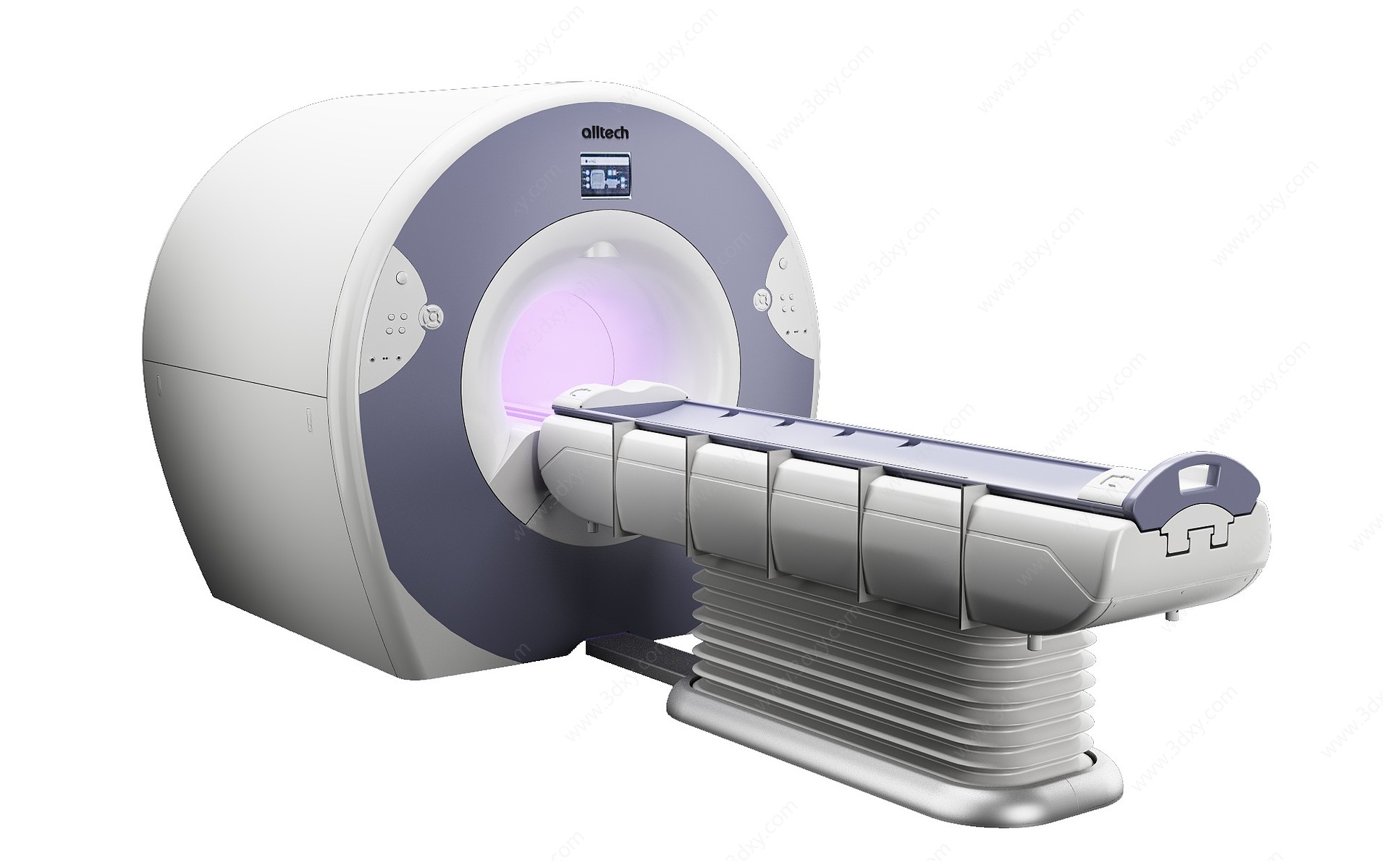 现代磁共振医疗仪器3D模型