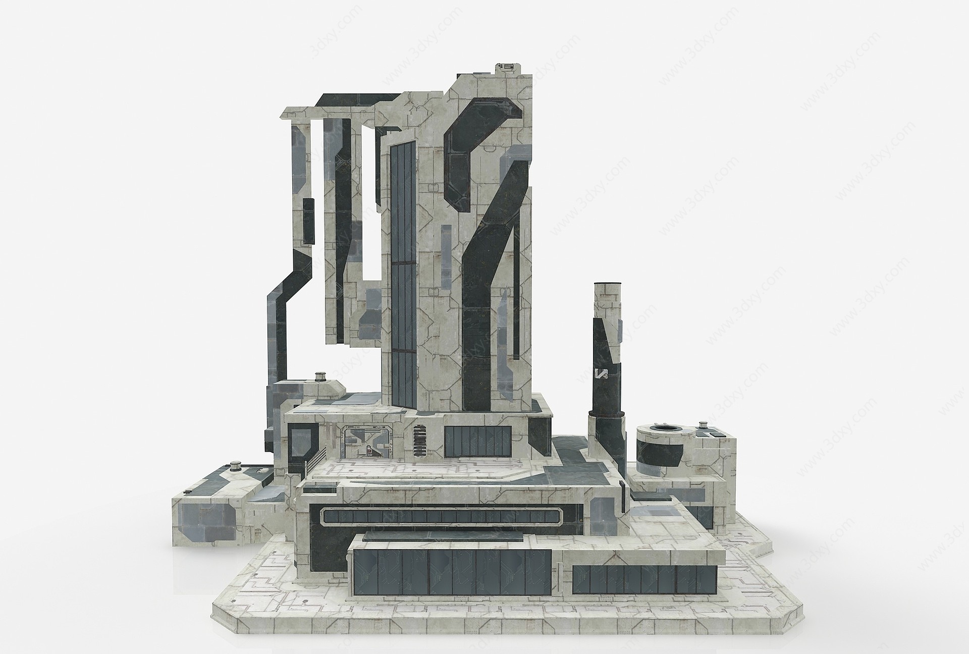 现代风格建筑3D模型