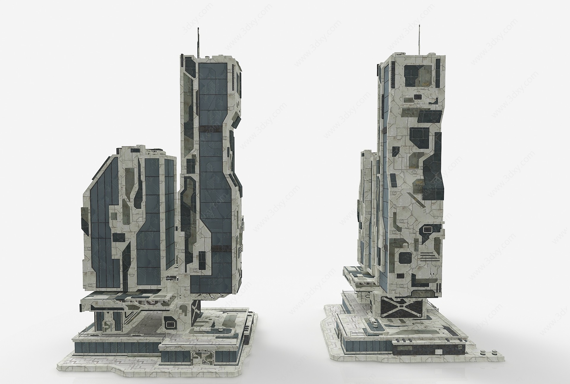 现代风格建筑3D模型