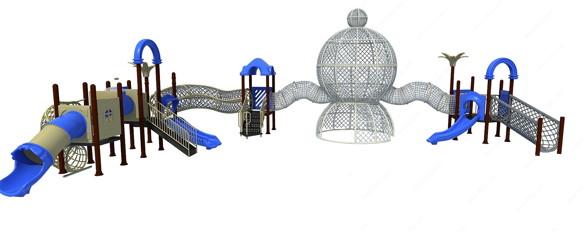 简单儿童滑梯3D模型