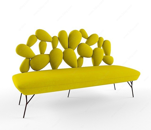异形芒果沙发儿童沙发3D模型