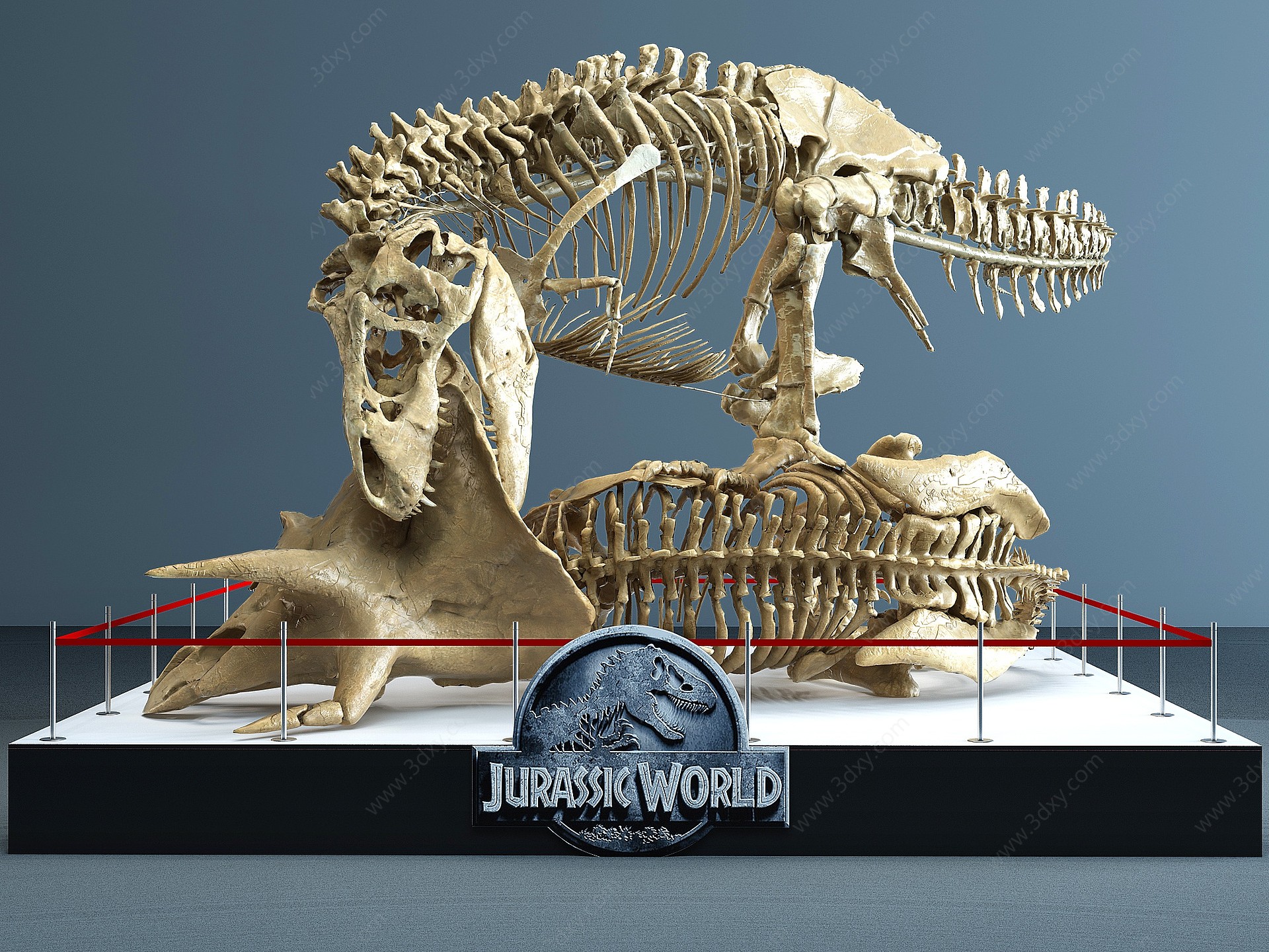 恐龙博物馆骨架3D模型