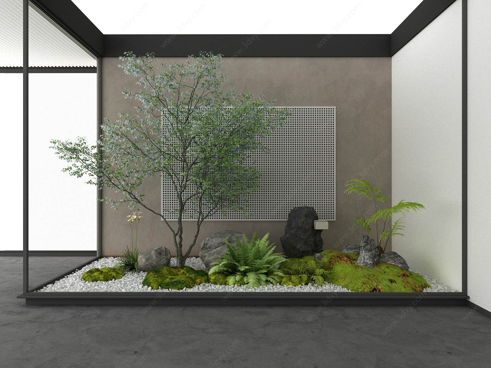 植物堆景观树3D模型