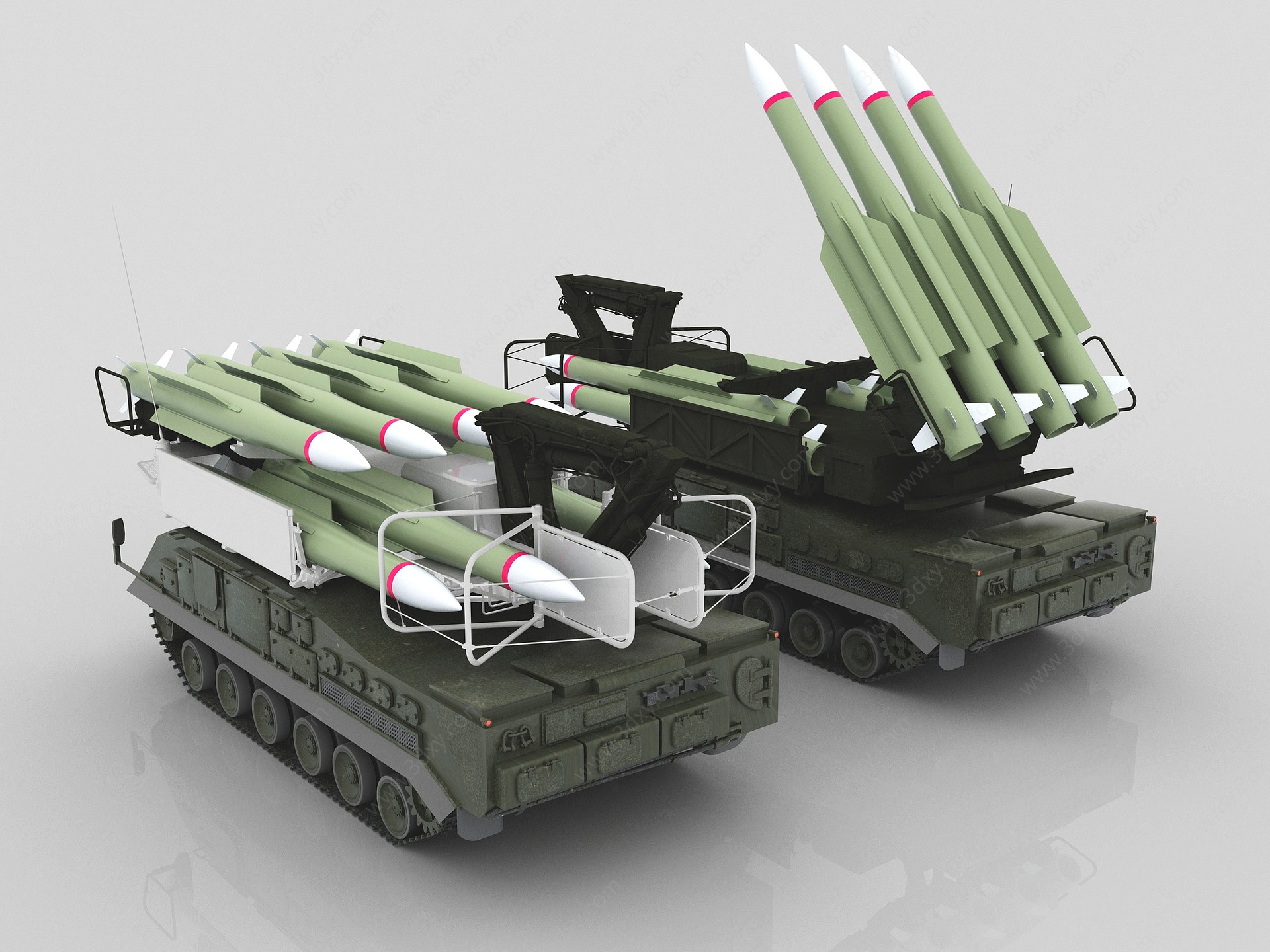 火箭弹装甲车3D模型