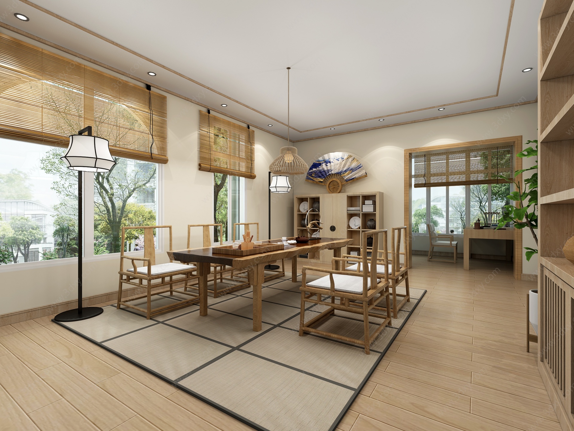 日式茶室3D模型