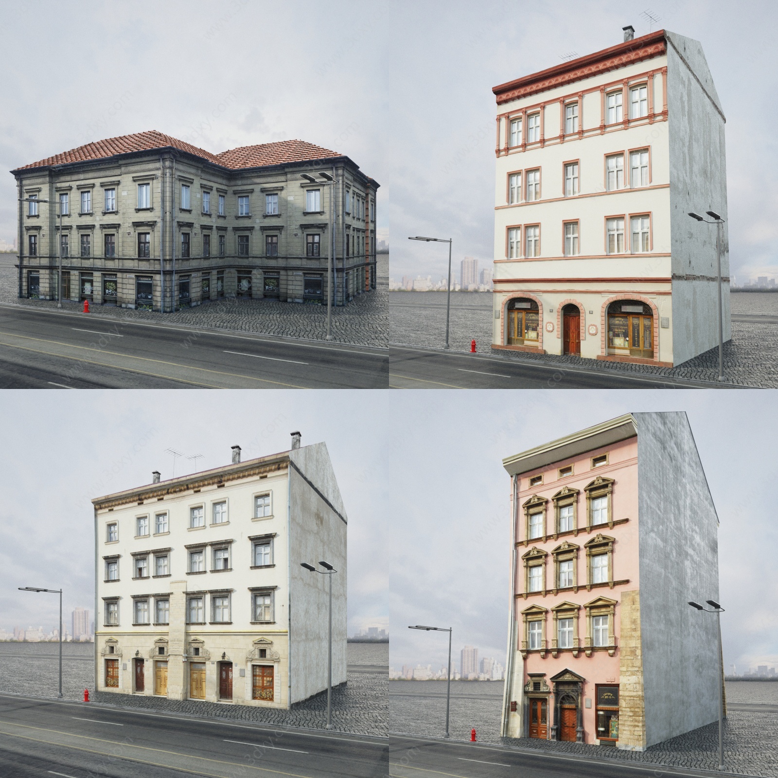 现代欧式建筑房屋3D模型