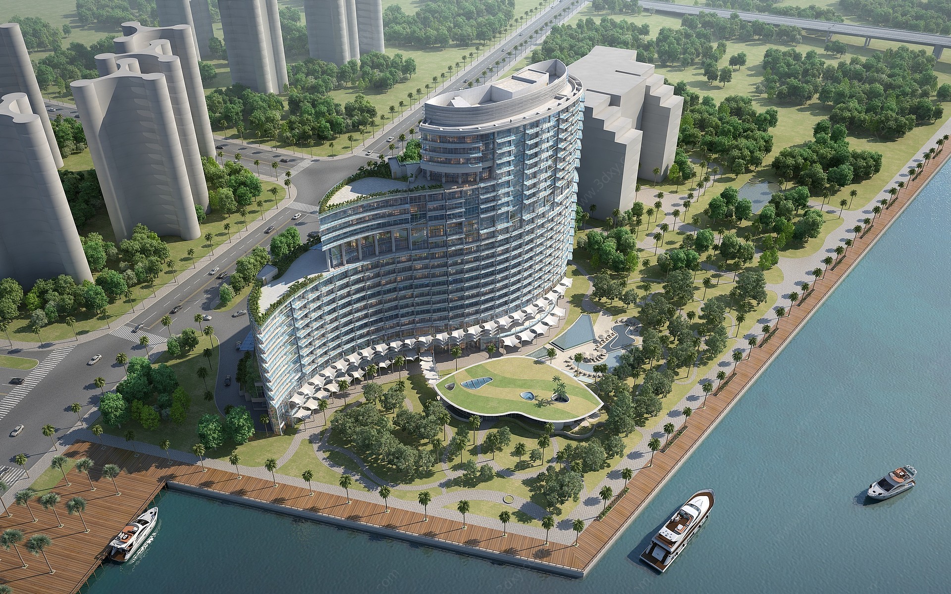 海景度假酒店3D模型
