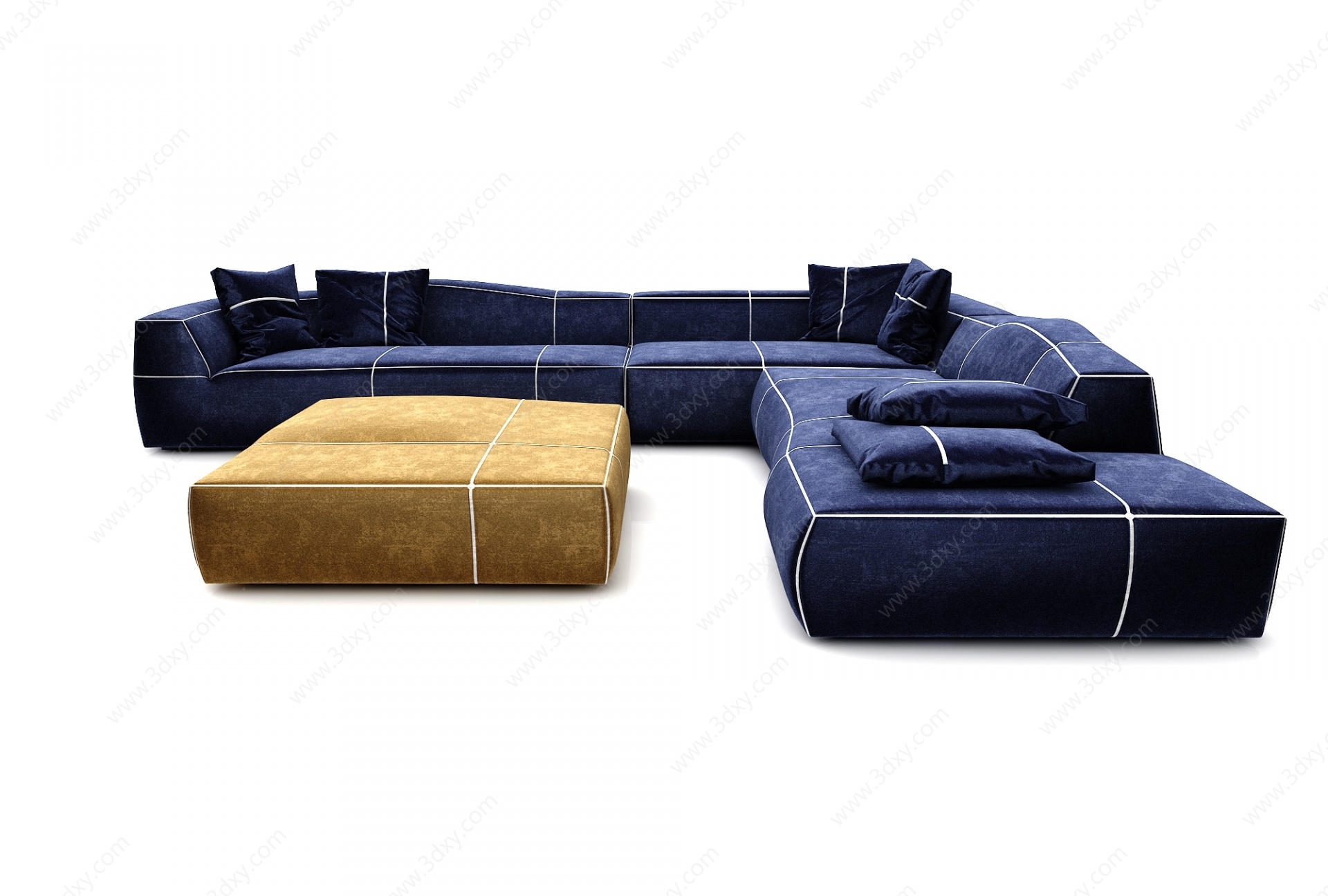 现代风格沙发3D模型