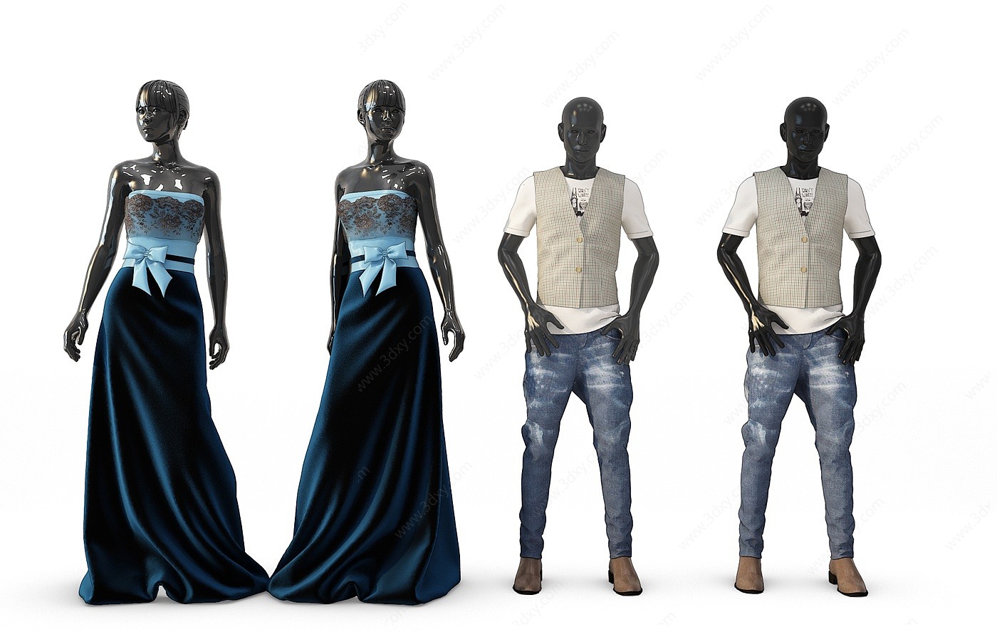 人物服装模特3D模型