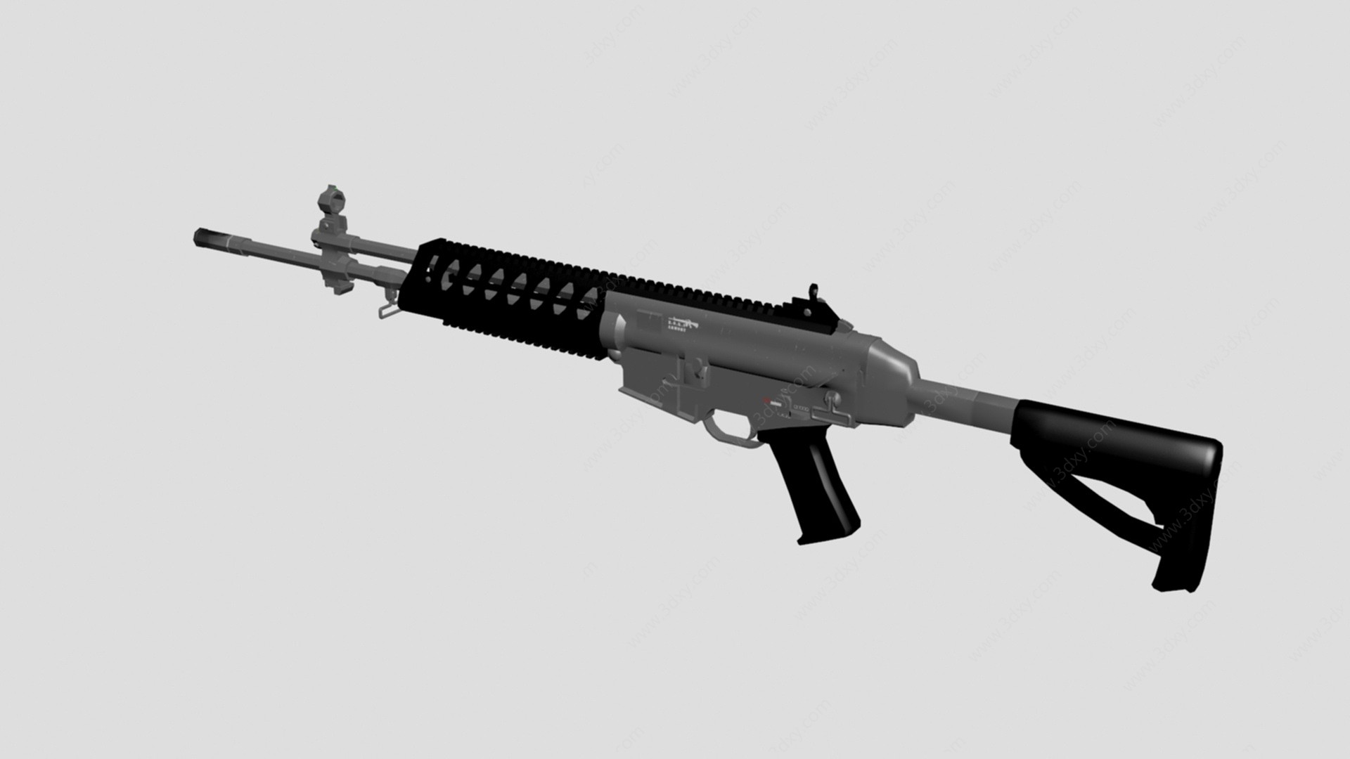 突击步枪3D模型