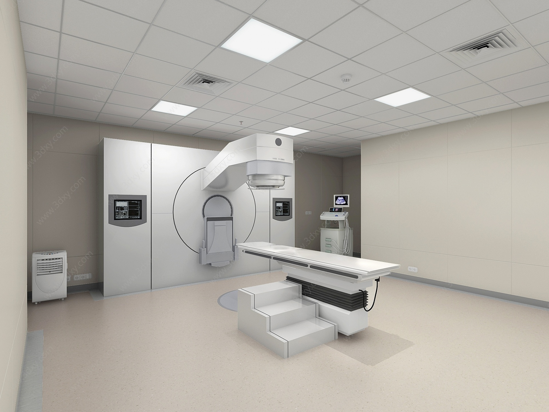 现代医院检查室3D模型