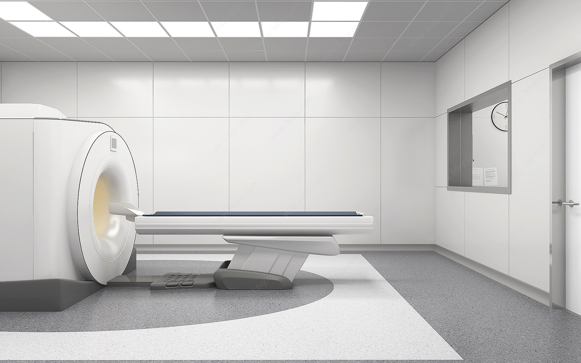 医院磁共振室3D模型