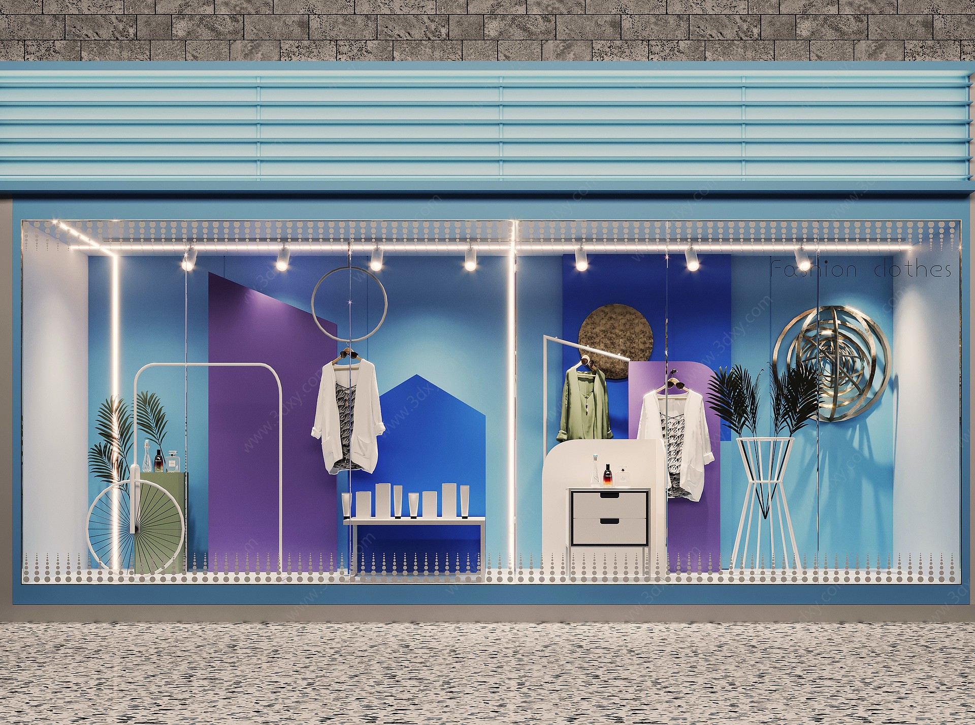 服装店橱窗3D模型