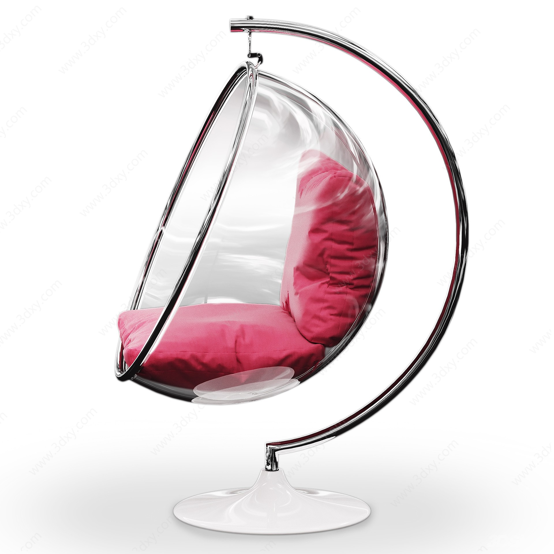 透明亚克力玻璃吊椅3D模型