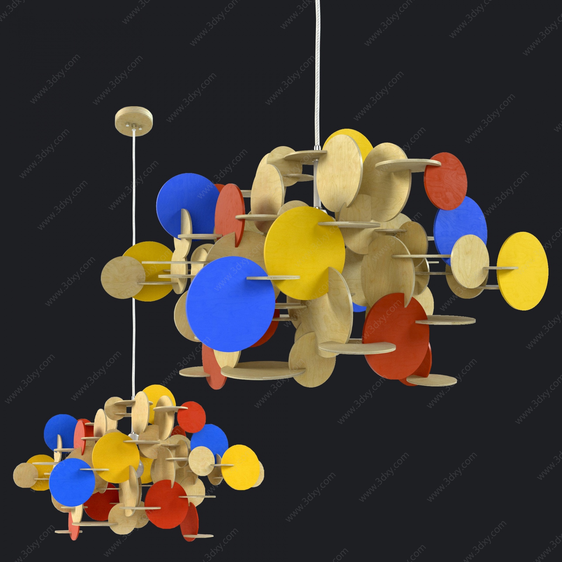 北欧儿童房吊灯3D模型