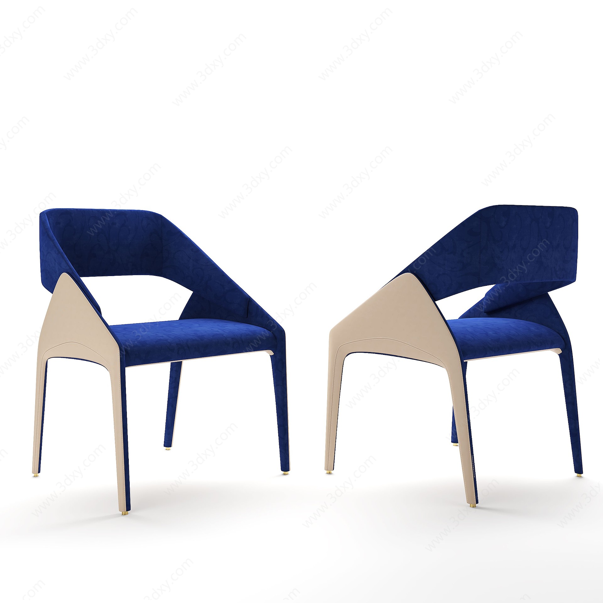 轻奢单椅3D模型