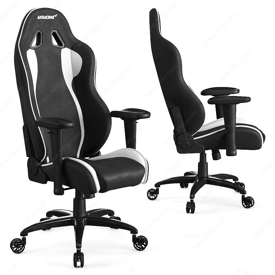 游戏单人办公椅子3D模型