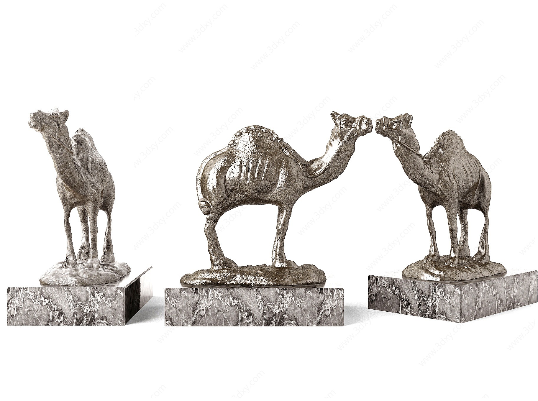 骆驼雕塑摆件3D模型