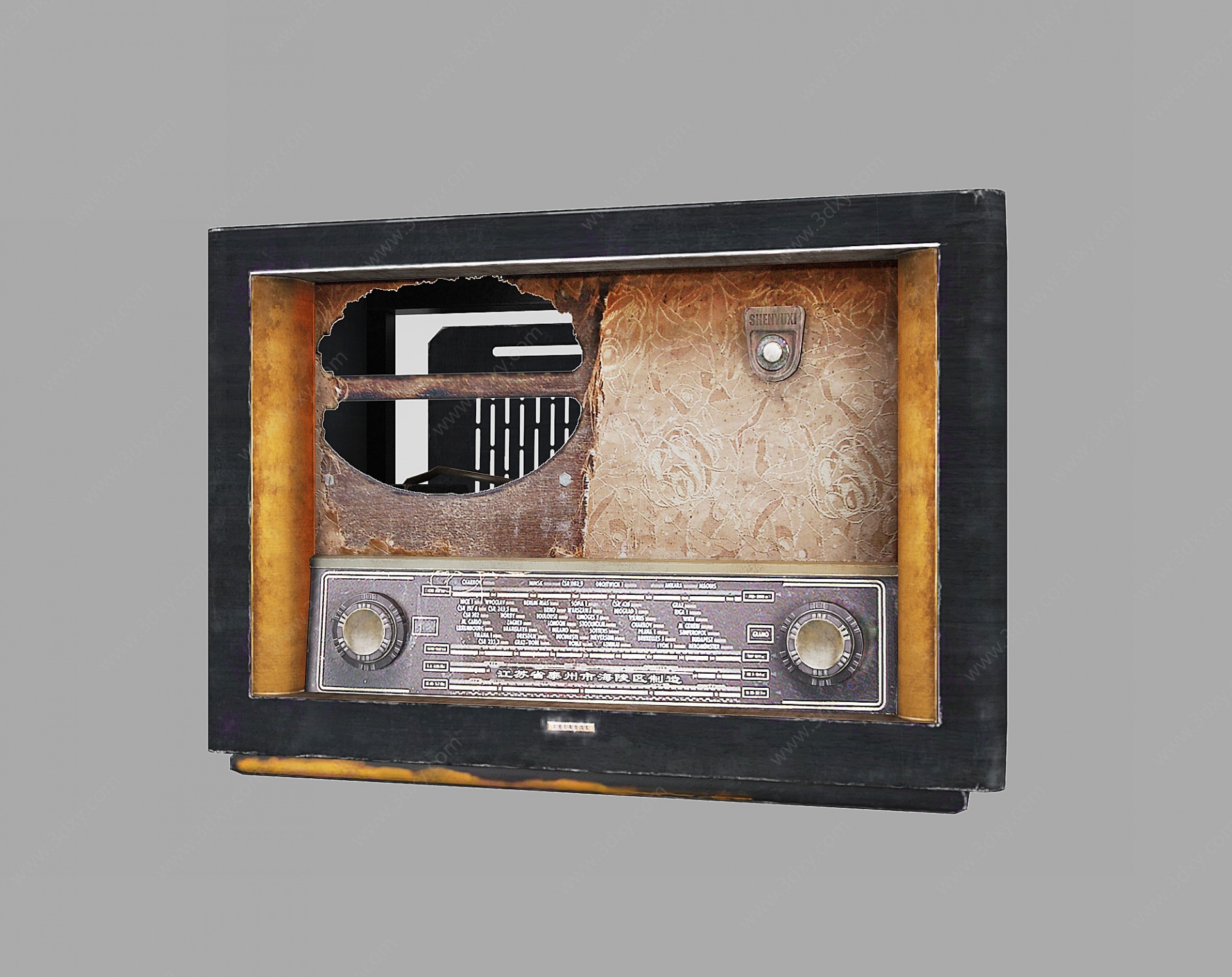 工业老式LOFT收音机3D模型