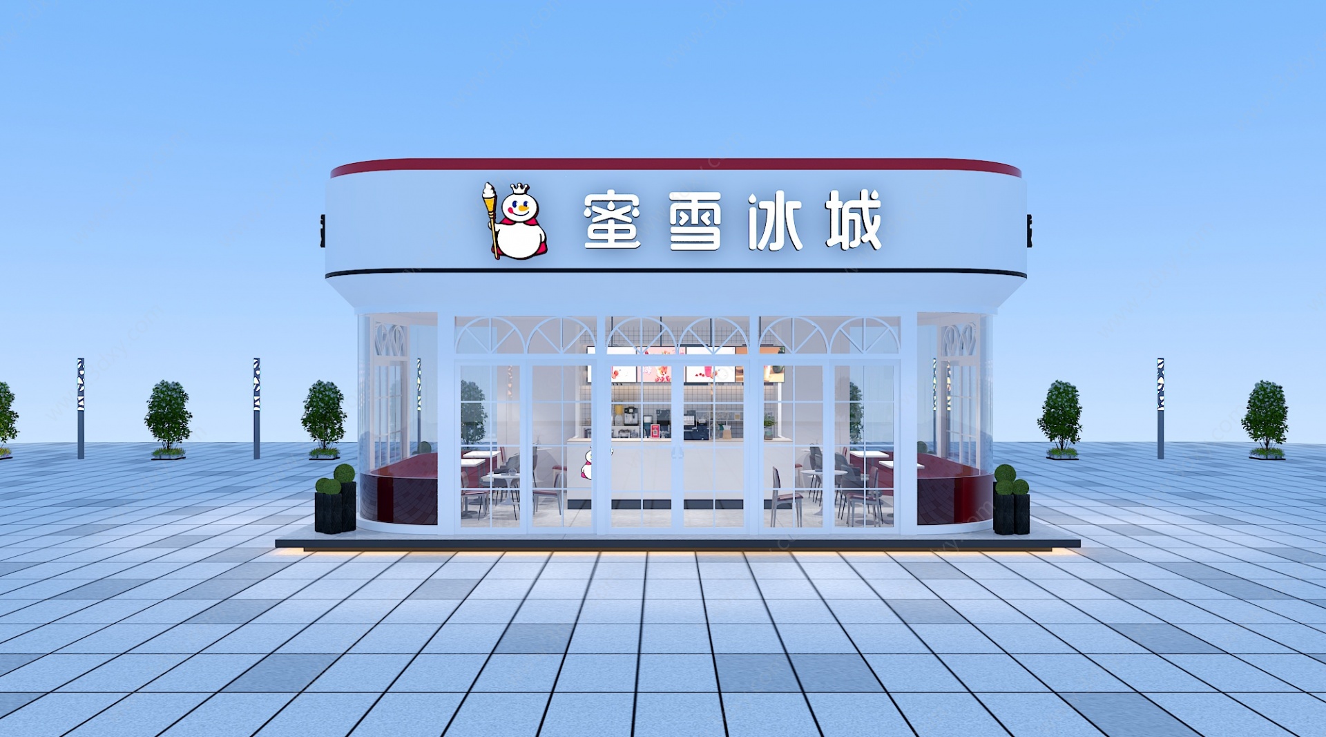 奶茶店3D模型