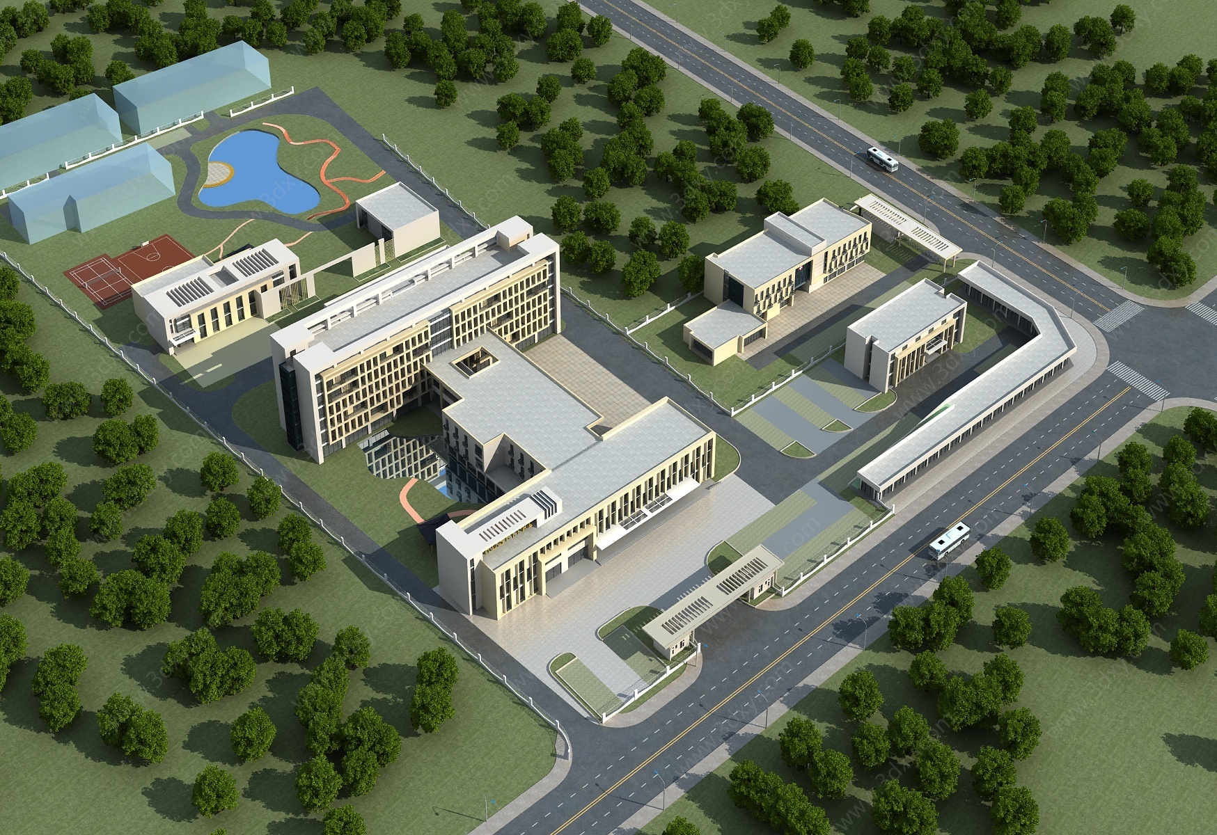 医院建筑3D模型