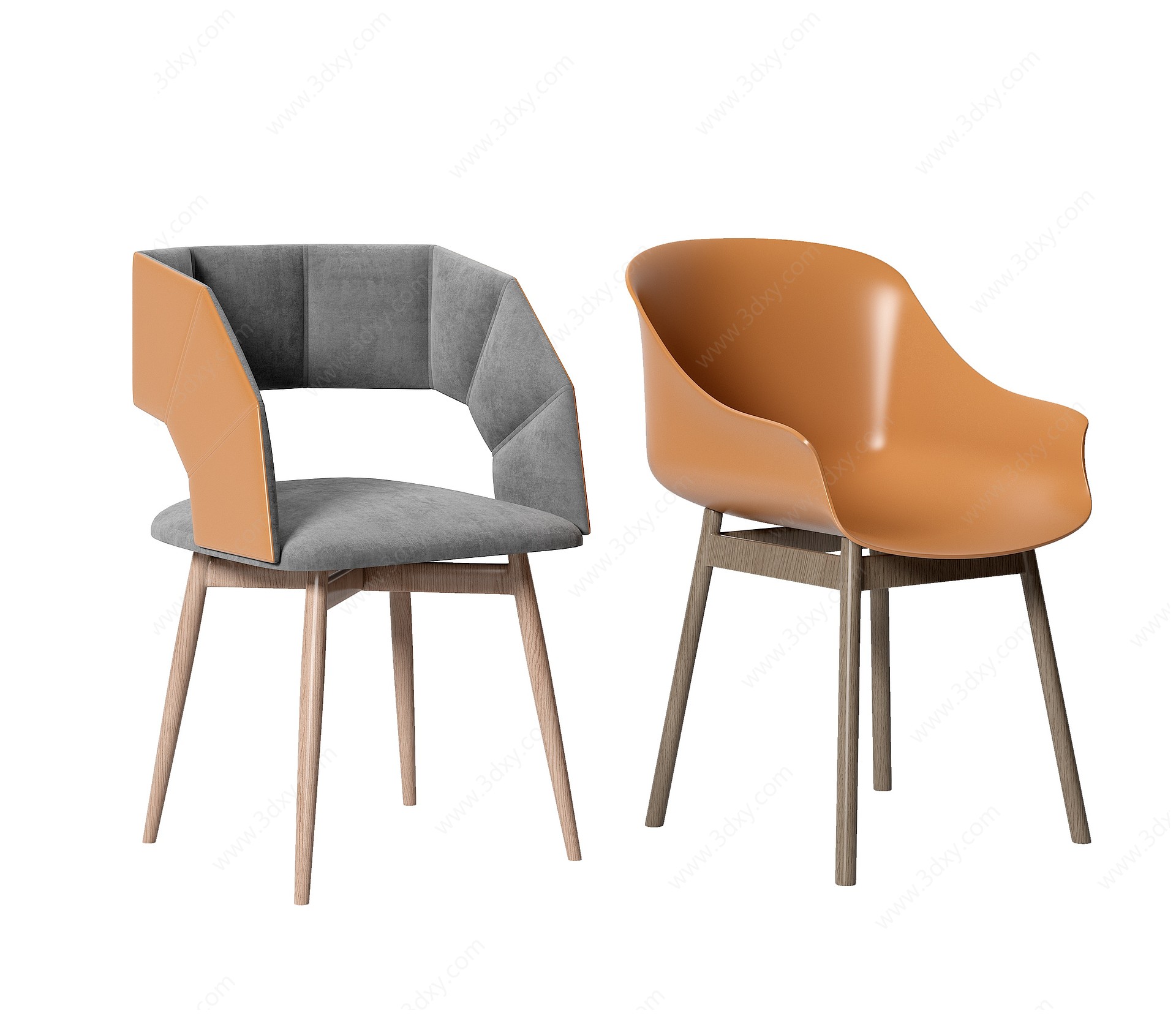 现代餐椅3D模型3D模型
