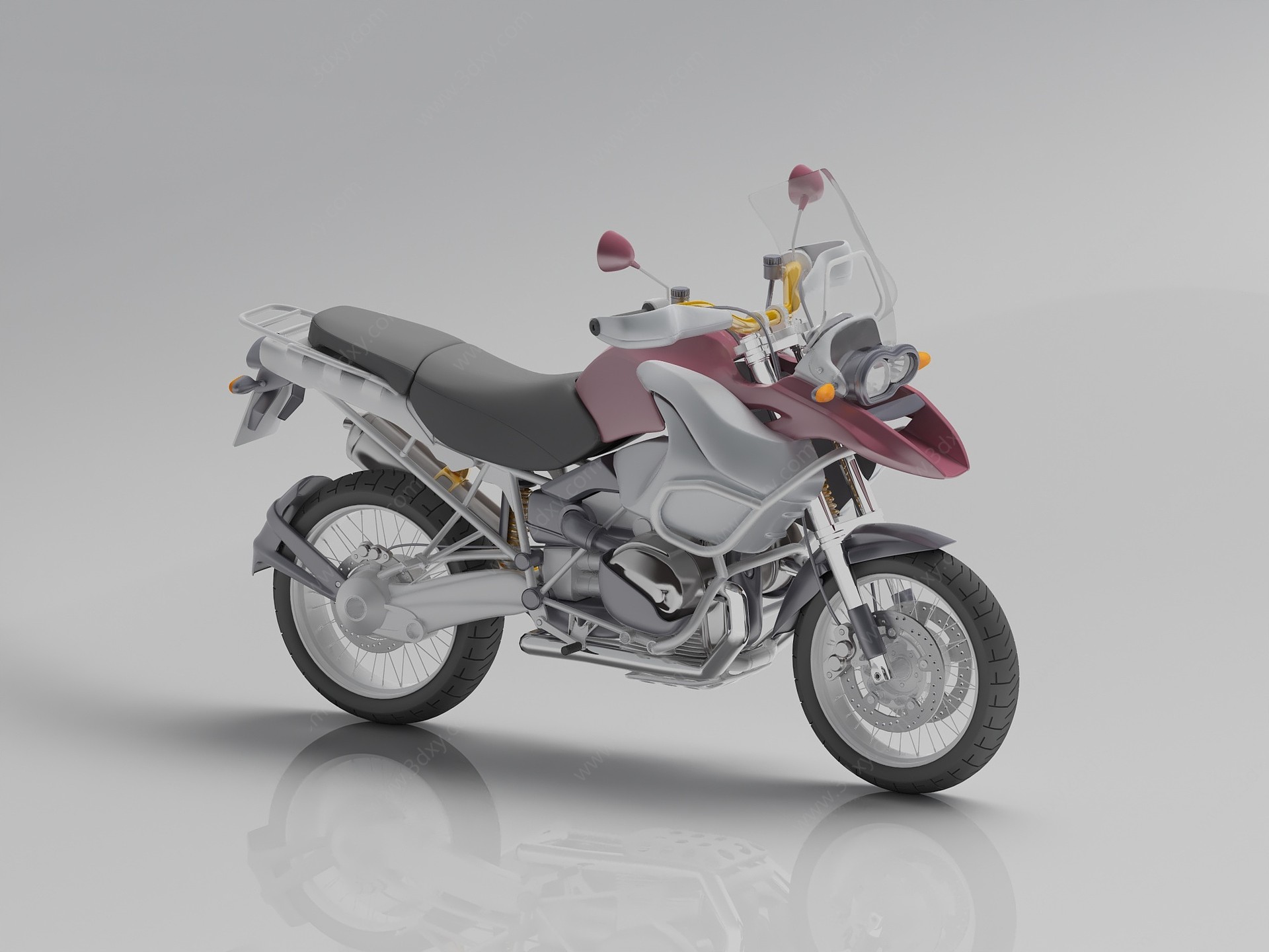 现代摩托车3D模型
