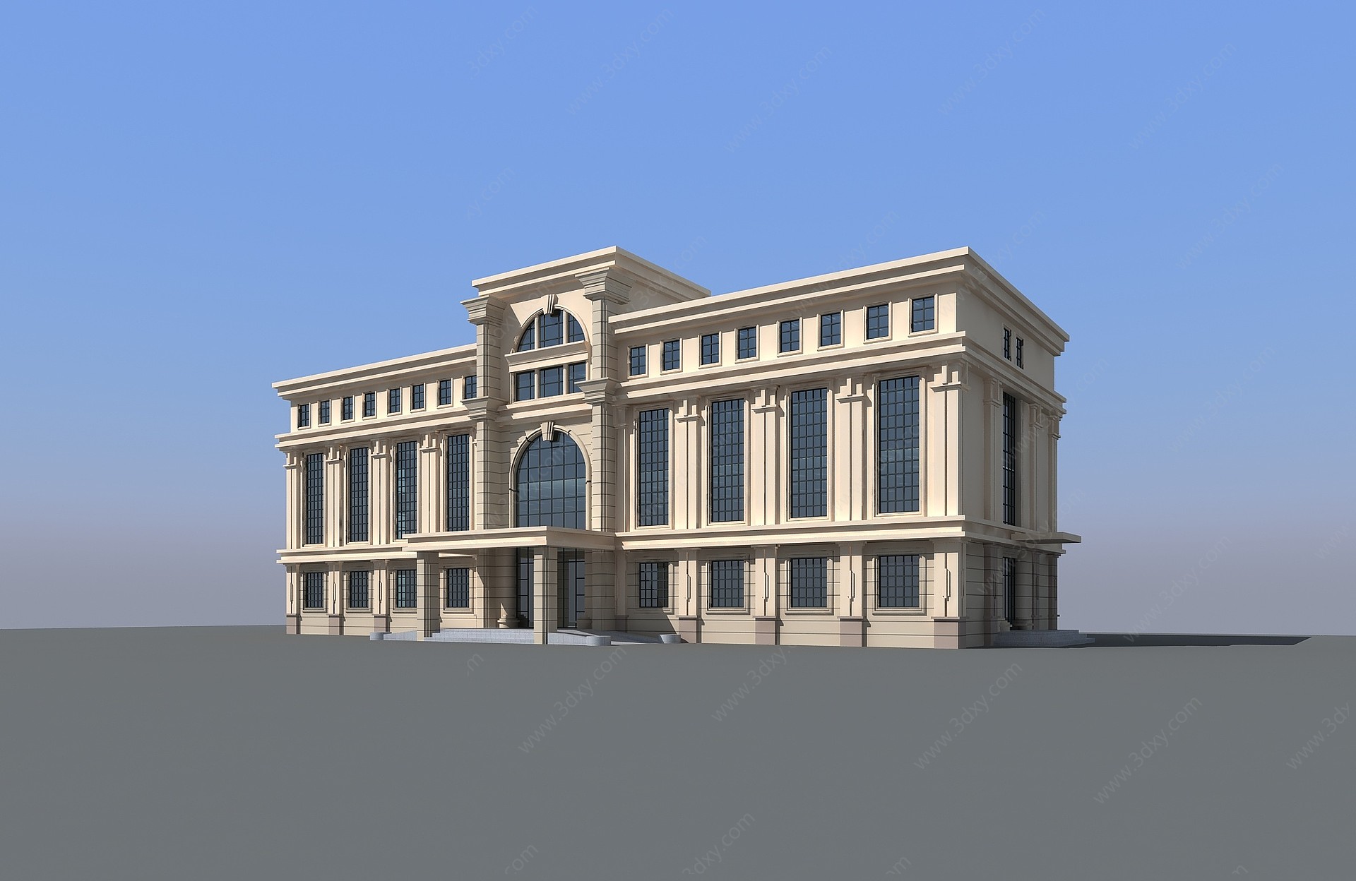 办公宿舍楼3D模型