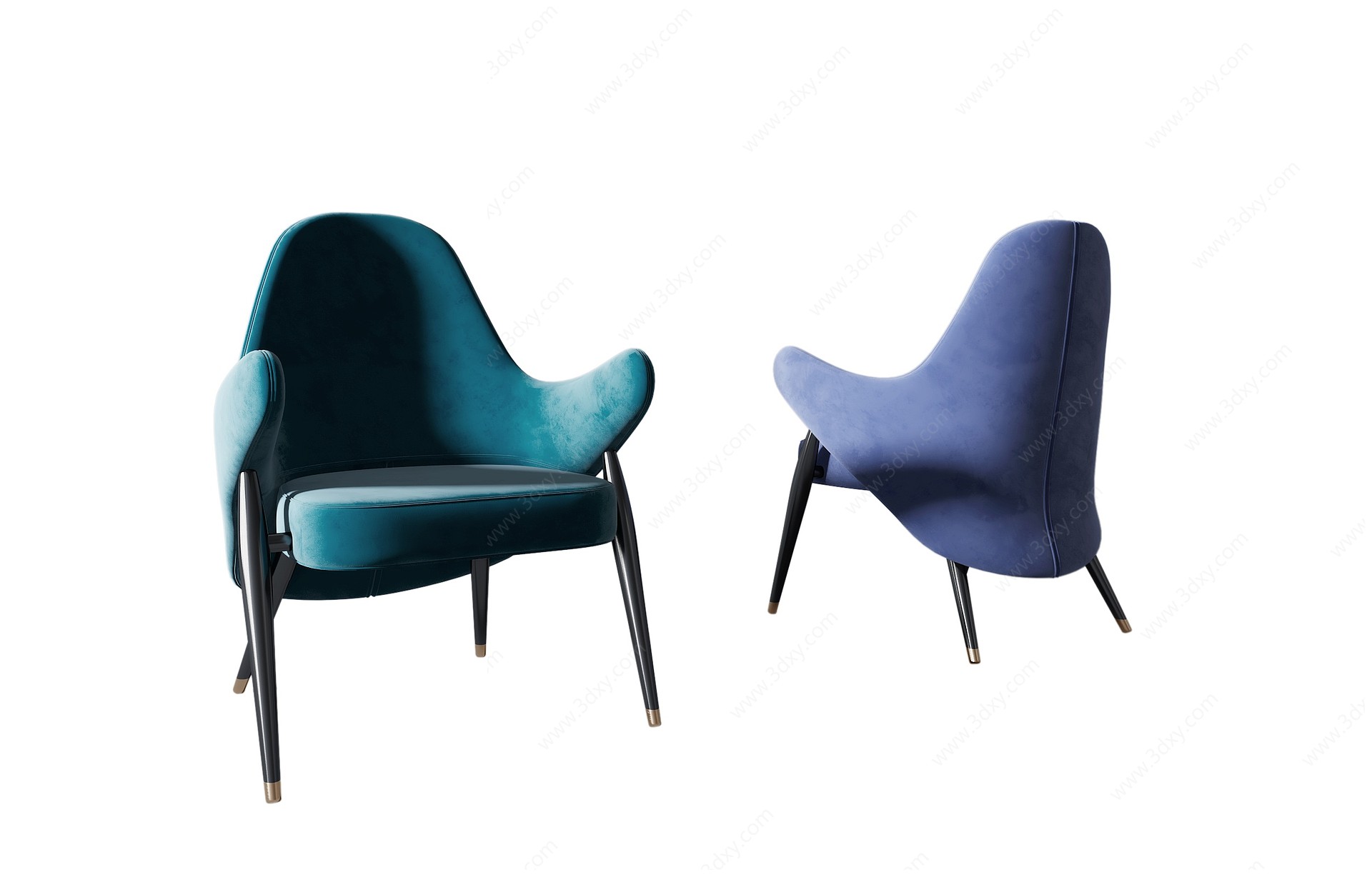 现代椅子餐椅3D模型