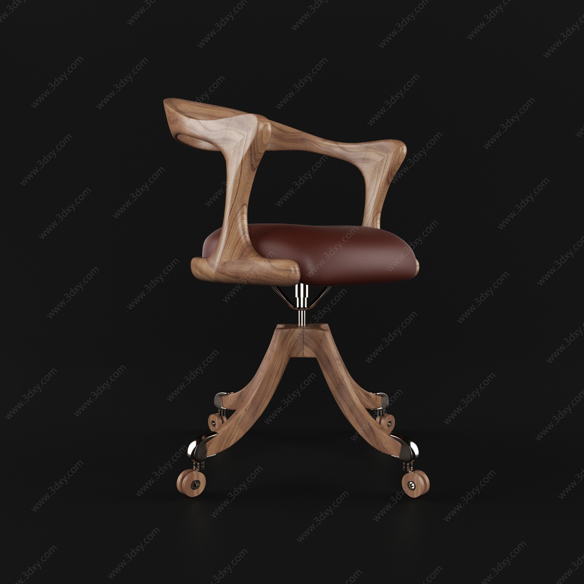 现代吧椅理发椅3D模型