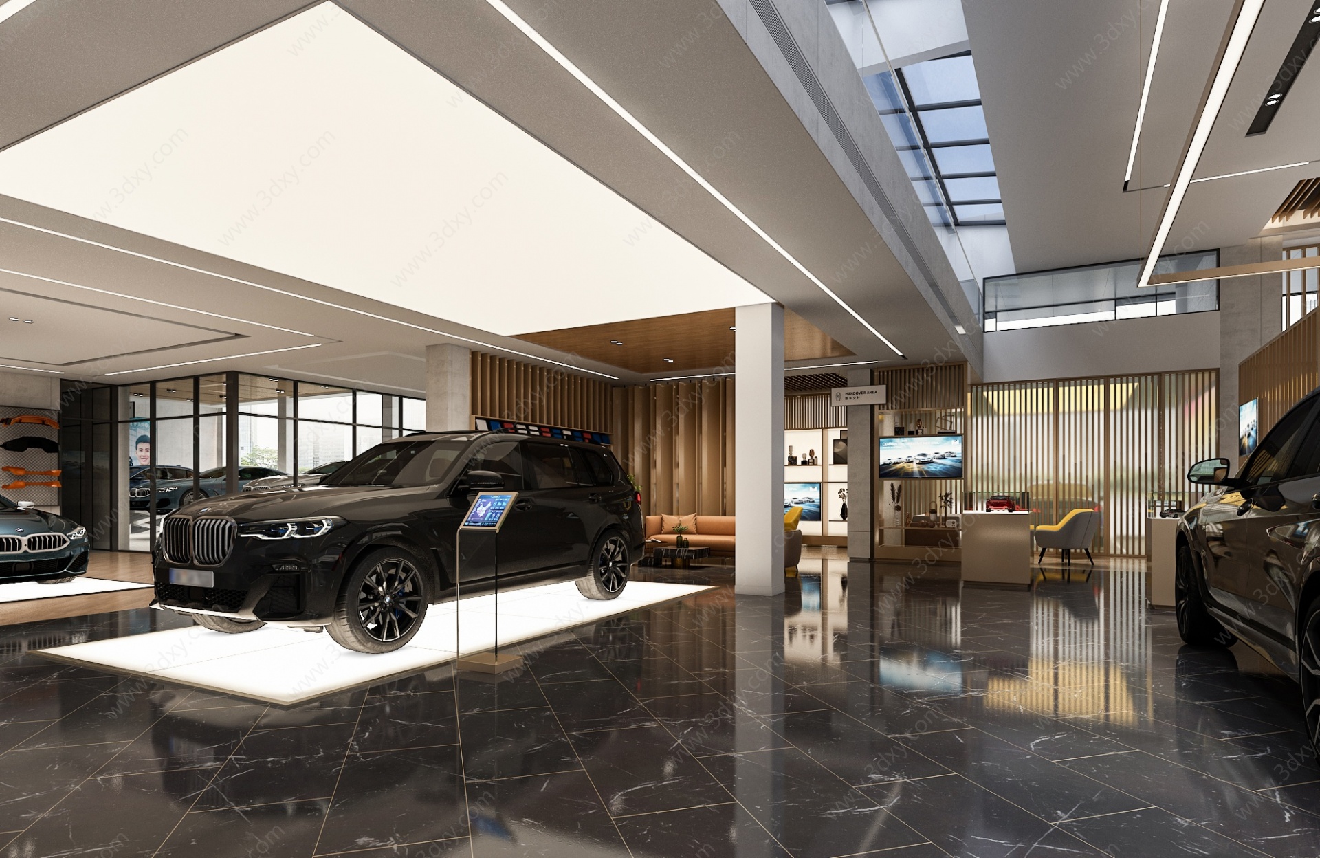 现代车嘞展厅3D模型