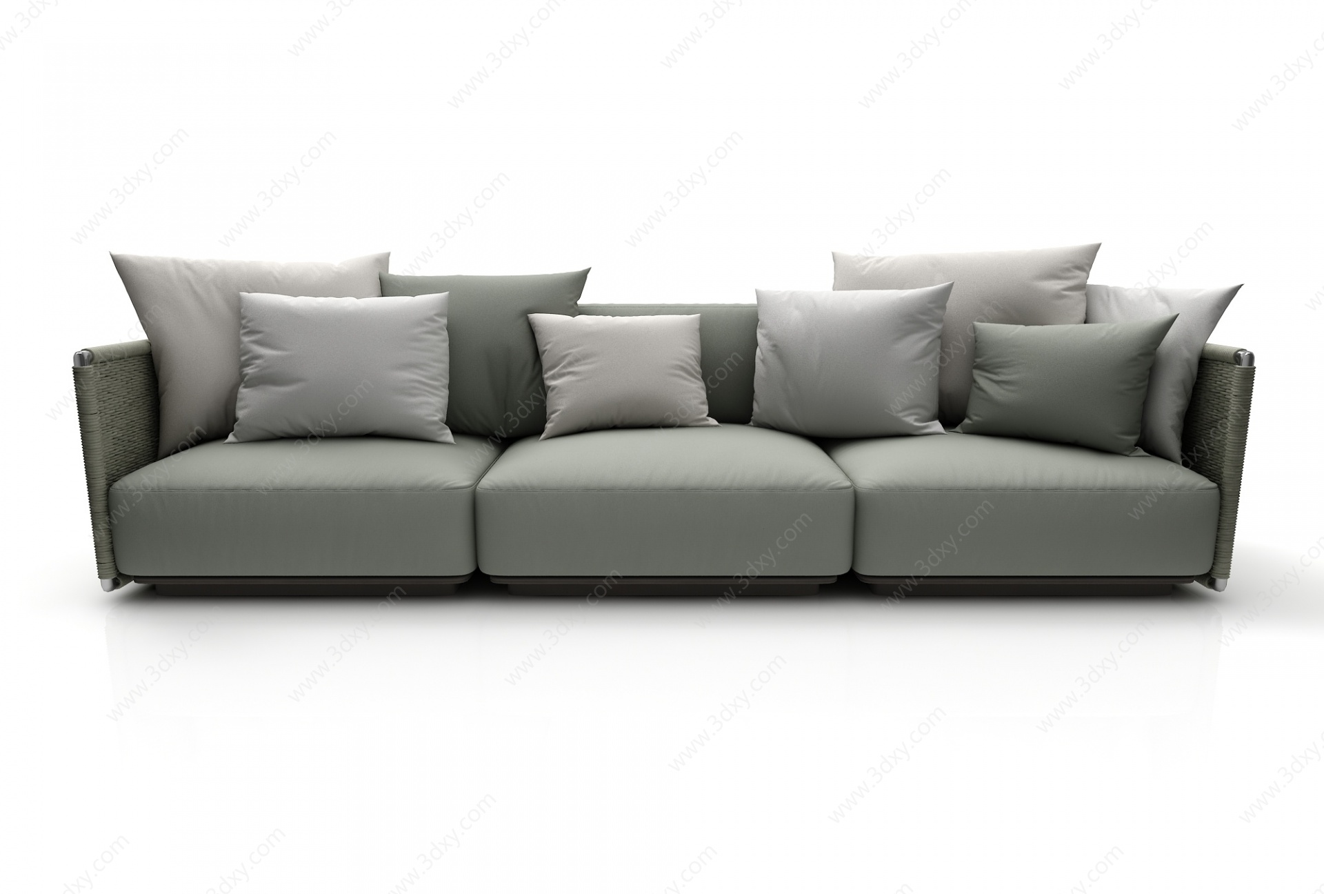 现代风格多人沙发3D模型