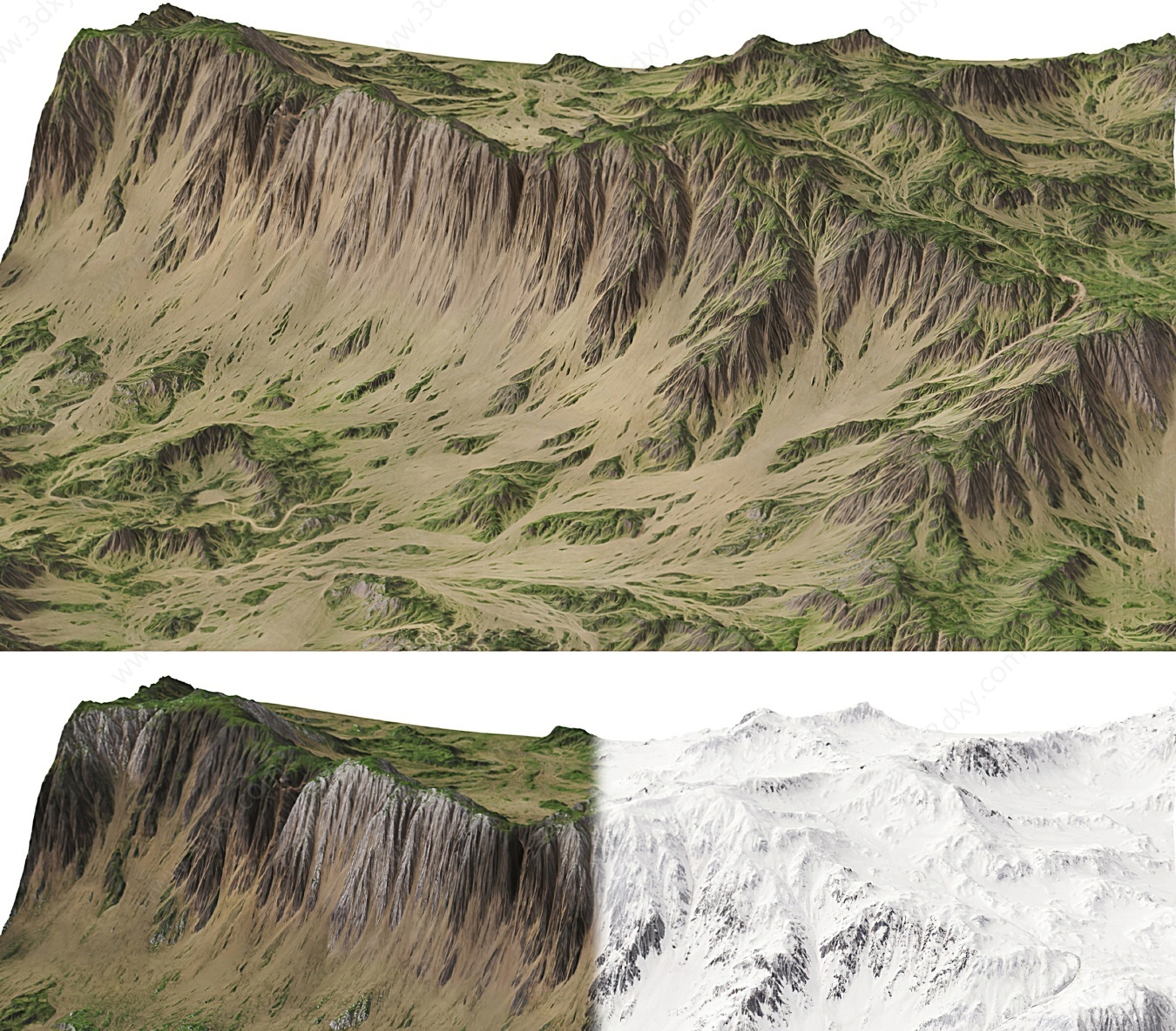 现代山脉大山3D模型