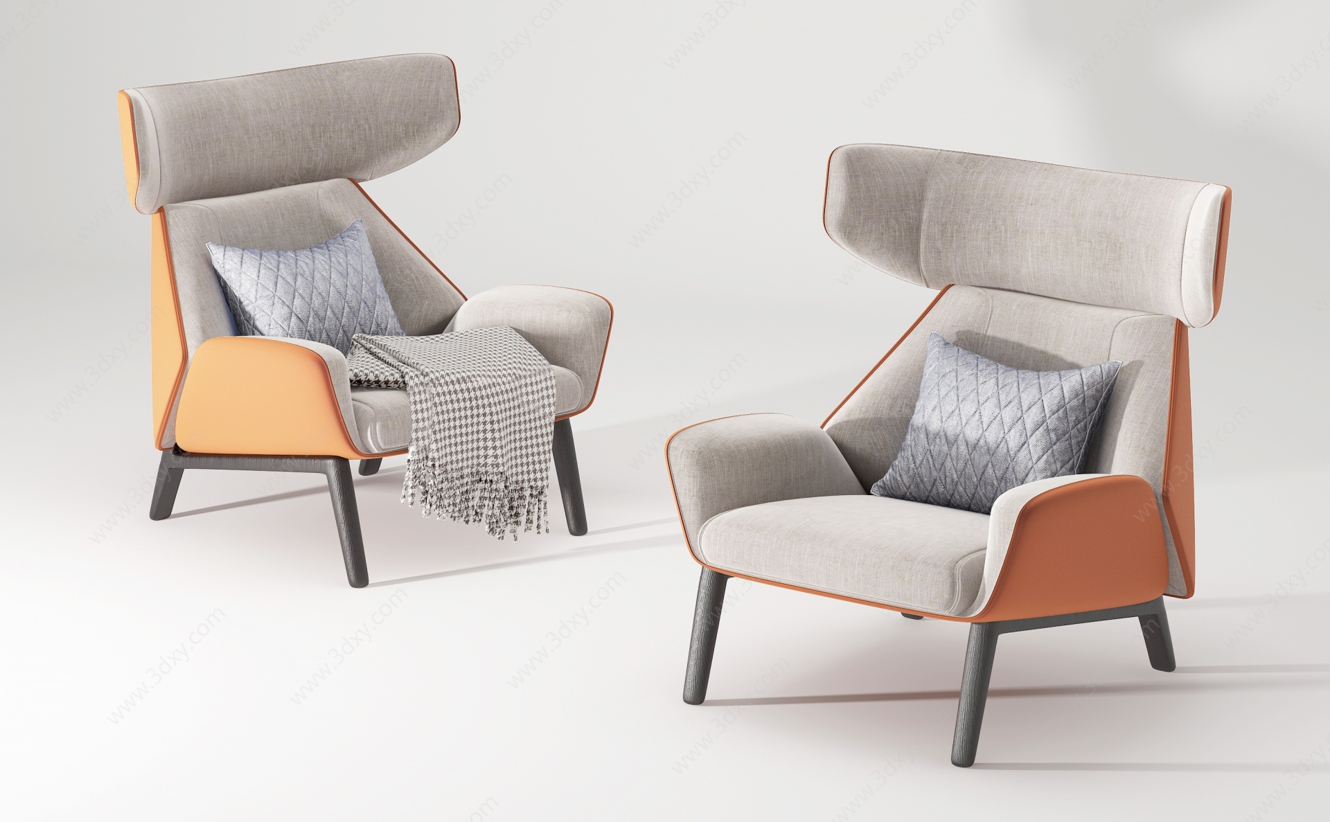 现代休闲椅沙发3D模型