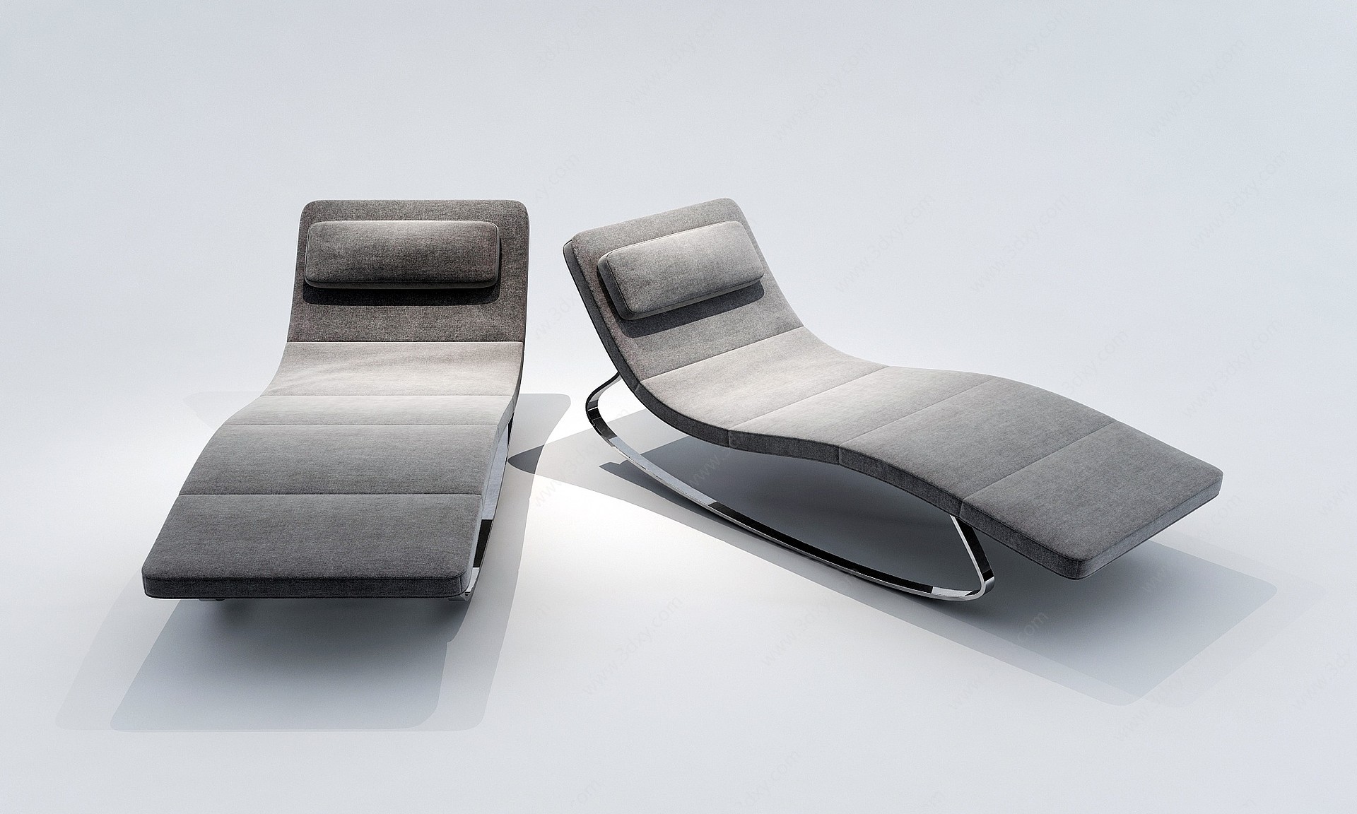 现代躺椅时尚休息椅午休椅3D模型