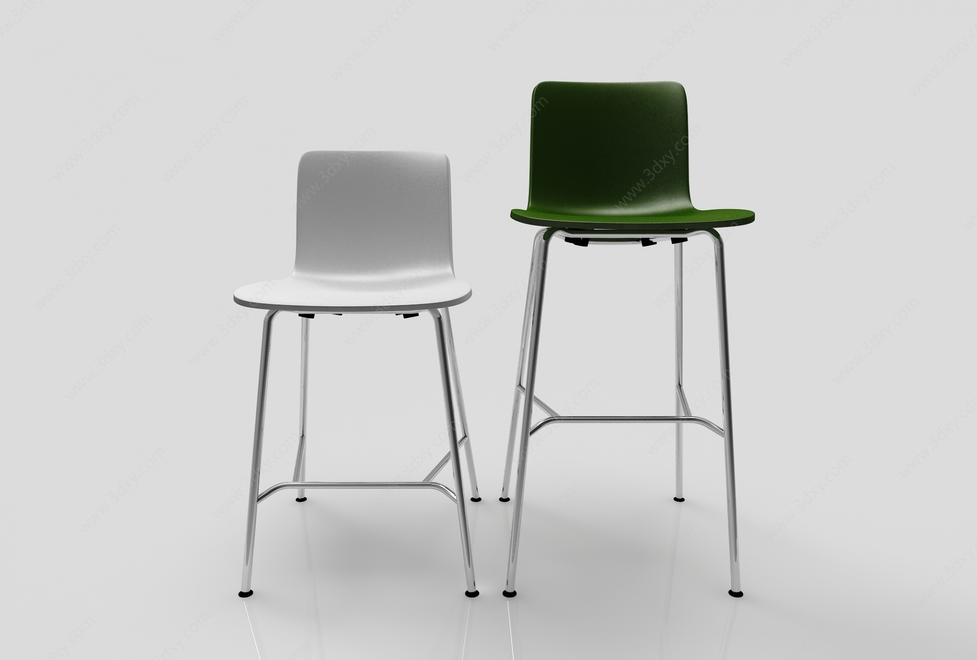 现代风格吧椅高脚凳3D模型