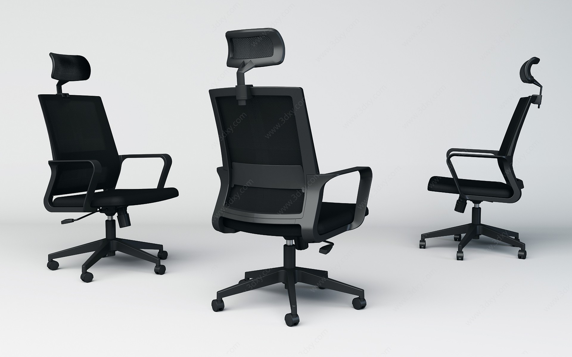 现代简约办公椅转椅3D模型