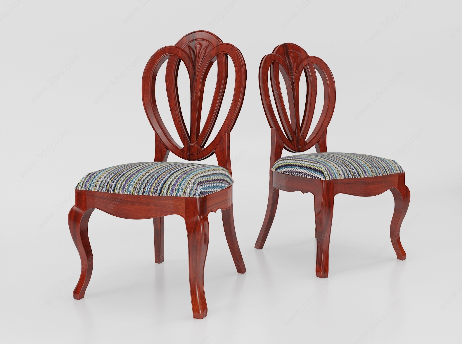 欧式客厅餐椅椅子凳休闲椅3D模型