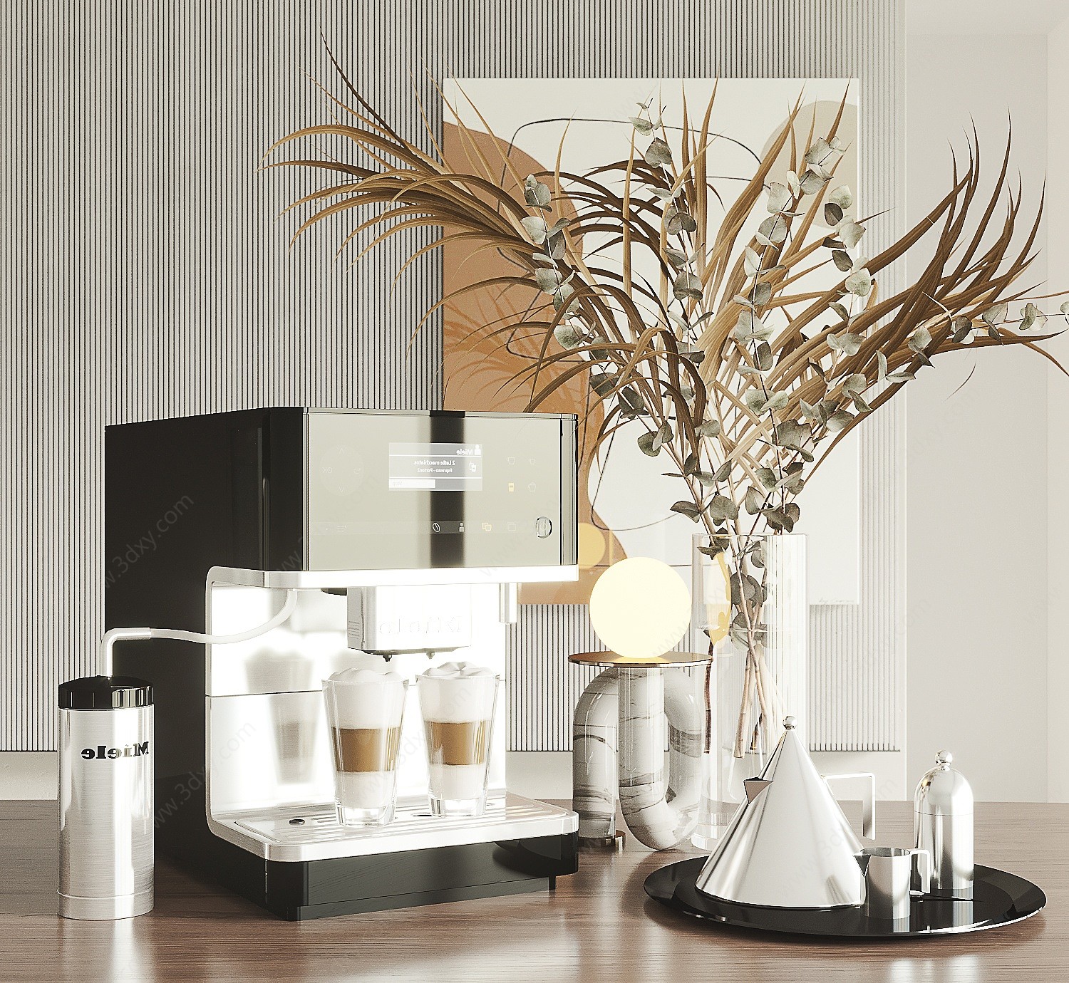 现代咖啡机3D模型